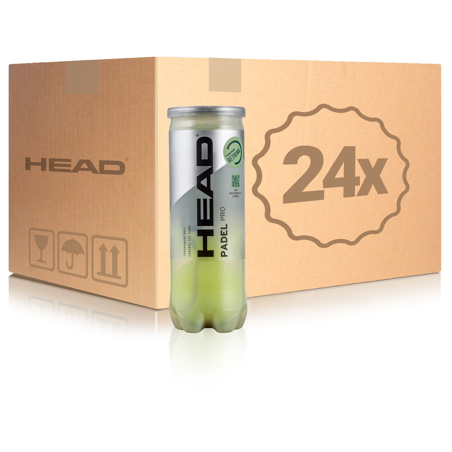 HEAD 24 tubi da 3 Padel Pro Nel cartone