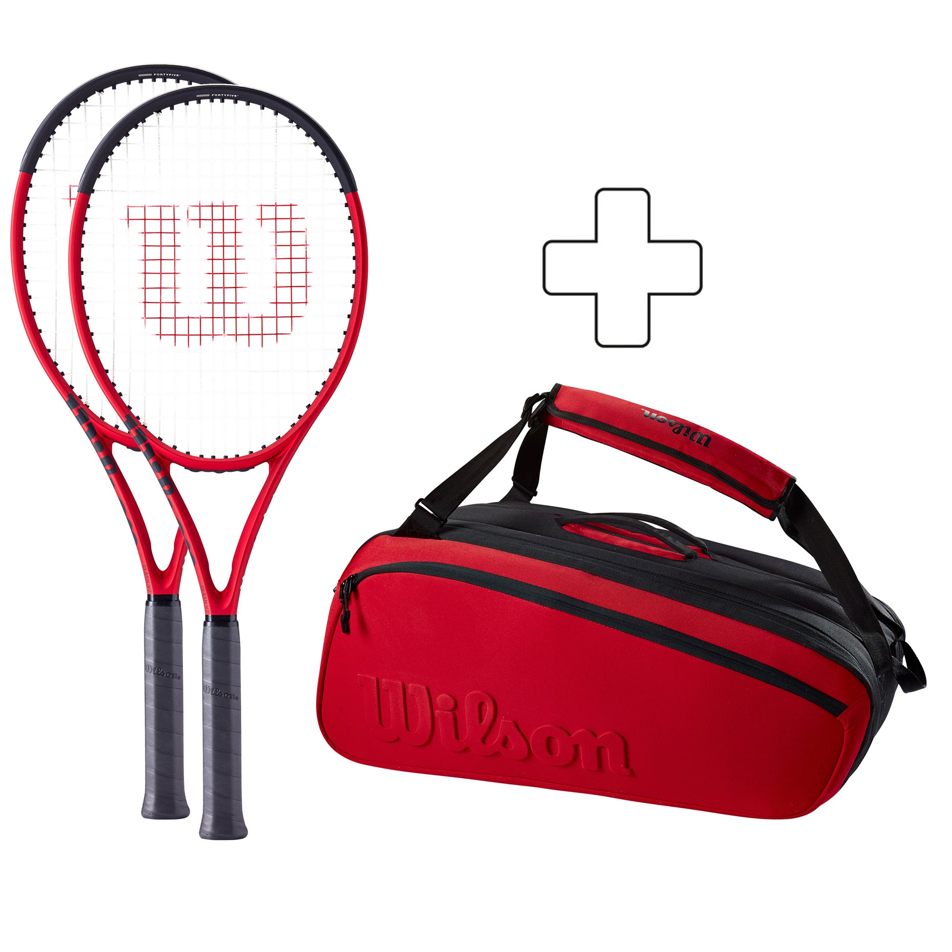 Wilson 100  V2.0 Confezione di racchette 2 In aggiunta borsa per racchetta