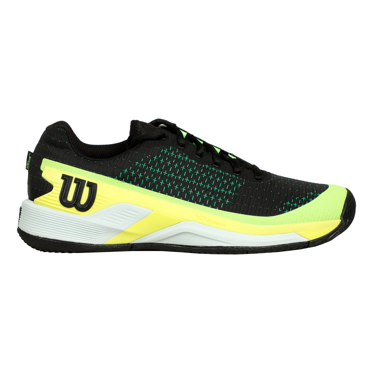 Wilson Rush Pro Extra Duty Scarpa per tutte le superfici Uomini - nero, giallo neon