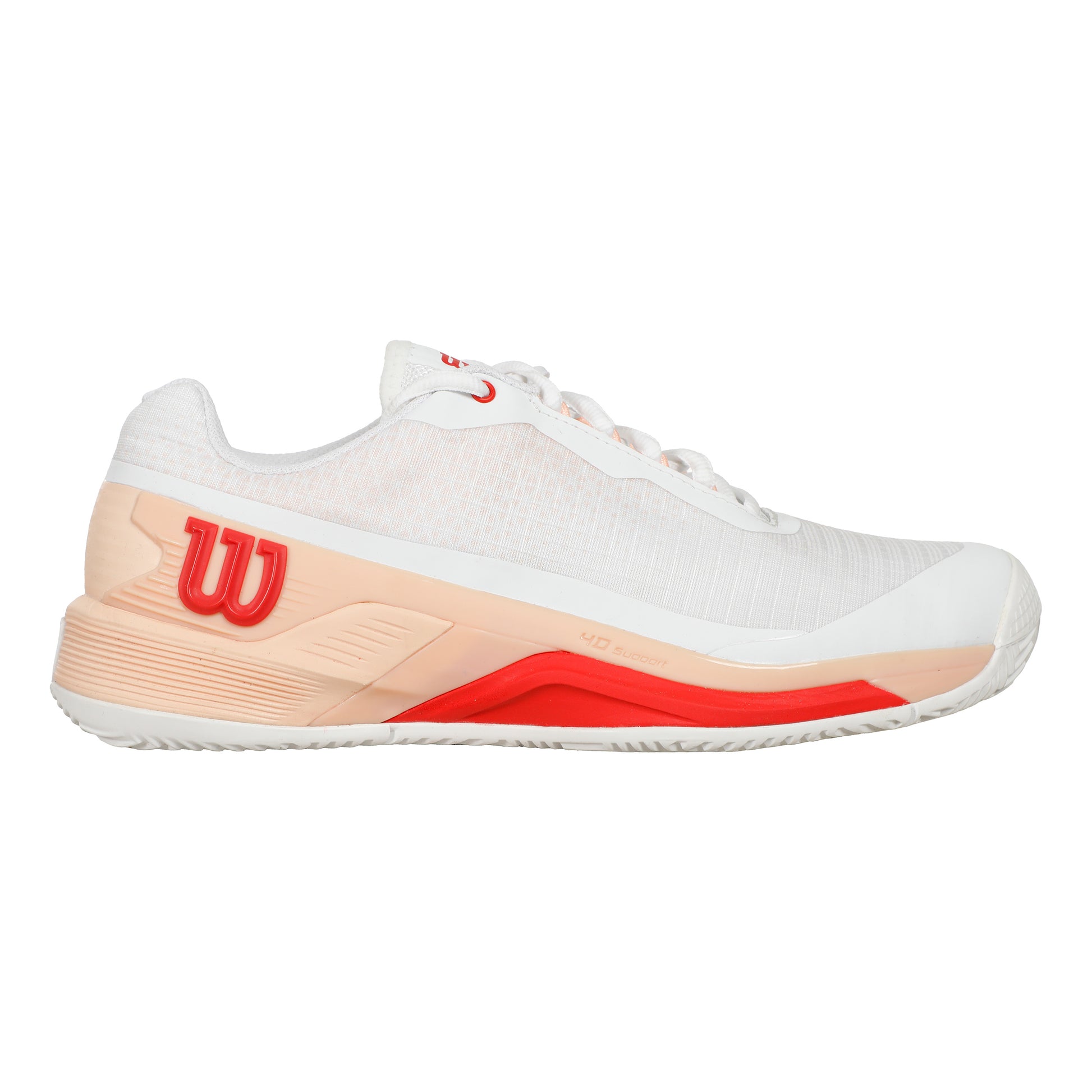 Wilson Rush Pro 4.0 Scarpa per terra rossa Donna - bianco, albicocca