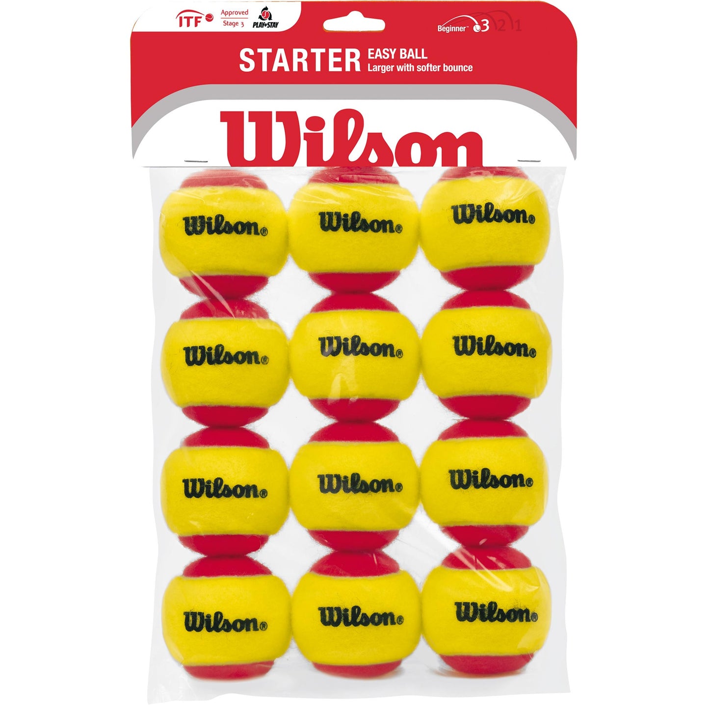Wilson Starter Red (Stage 3) Sacchetto Da 12