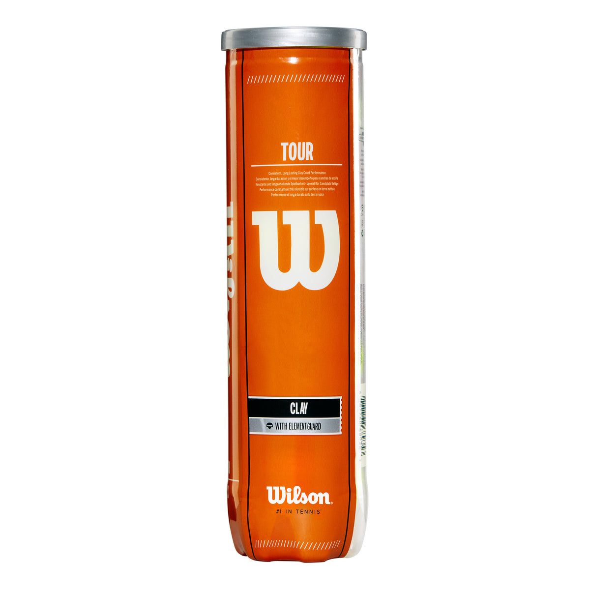 Wilson Tour Clay TBall 4er Tubo da 4
