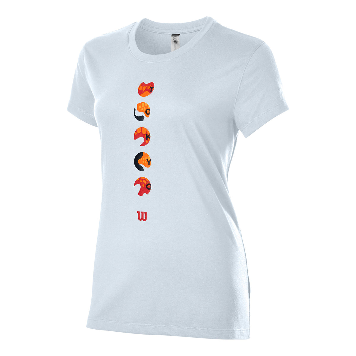 Wilson Tokyo Tech Maglietta Donna - bianco, arancione