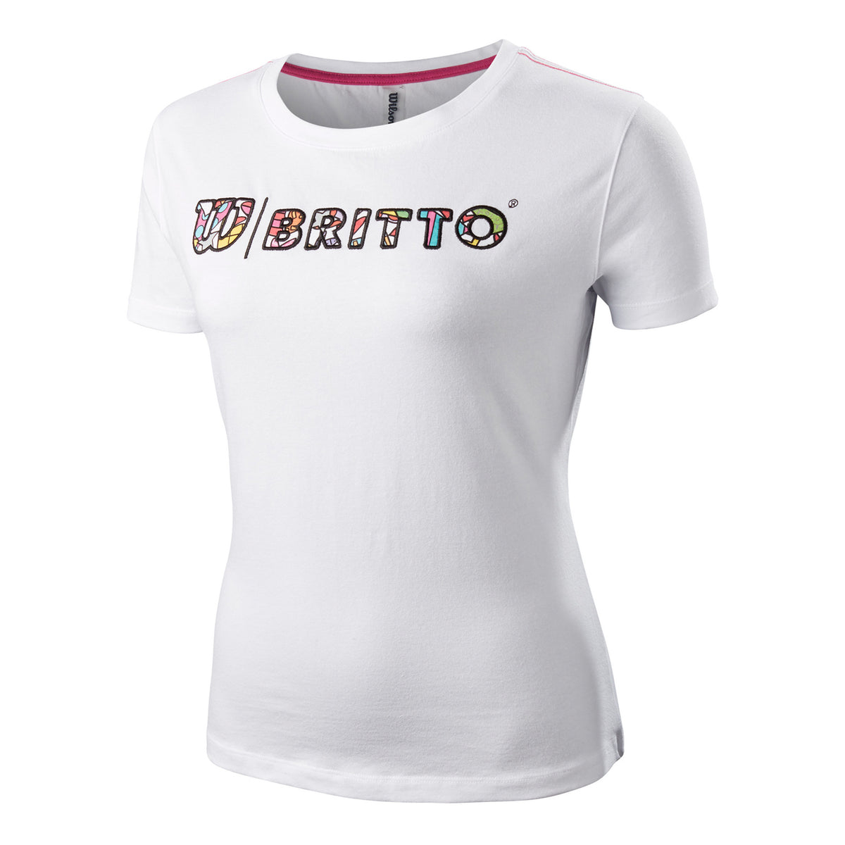 Wilson Britto Logo Maglietta Donna - bianco,
