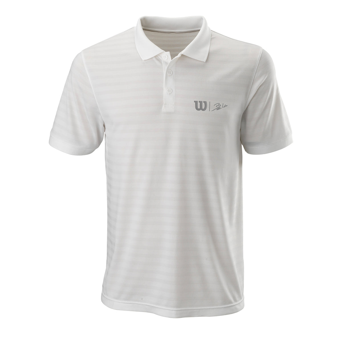 Wilson Bela Stripe II Polo Uomini-Bianco