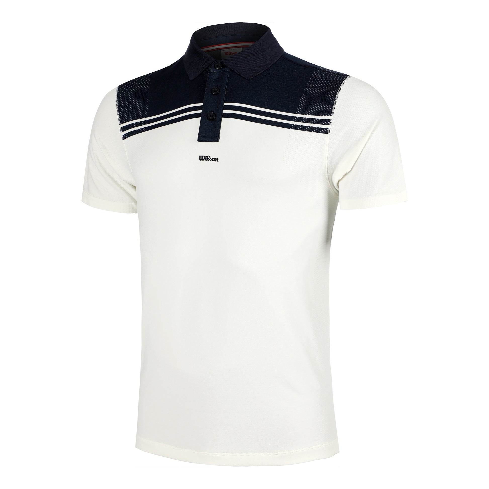 Wilson All Seasons Polo Uomini-Blu Scuro,Crema