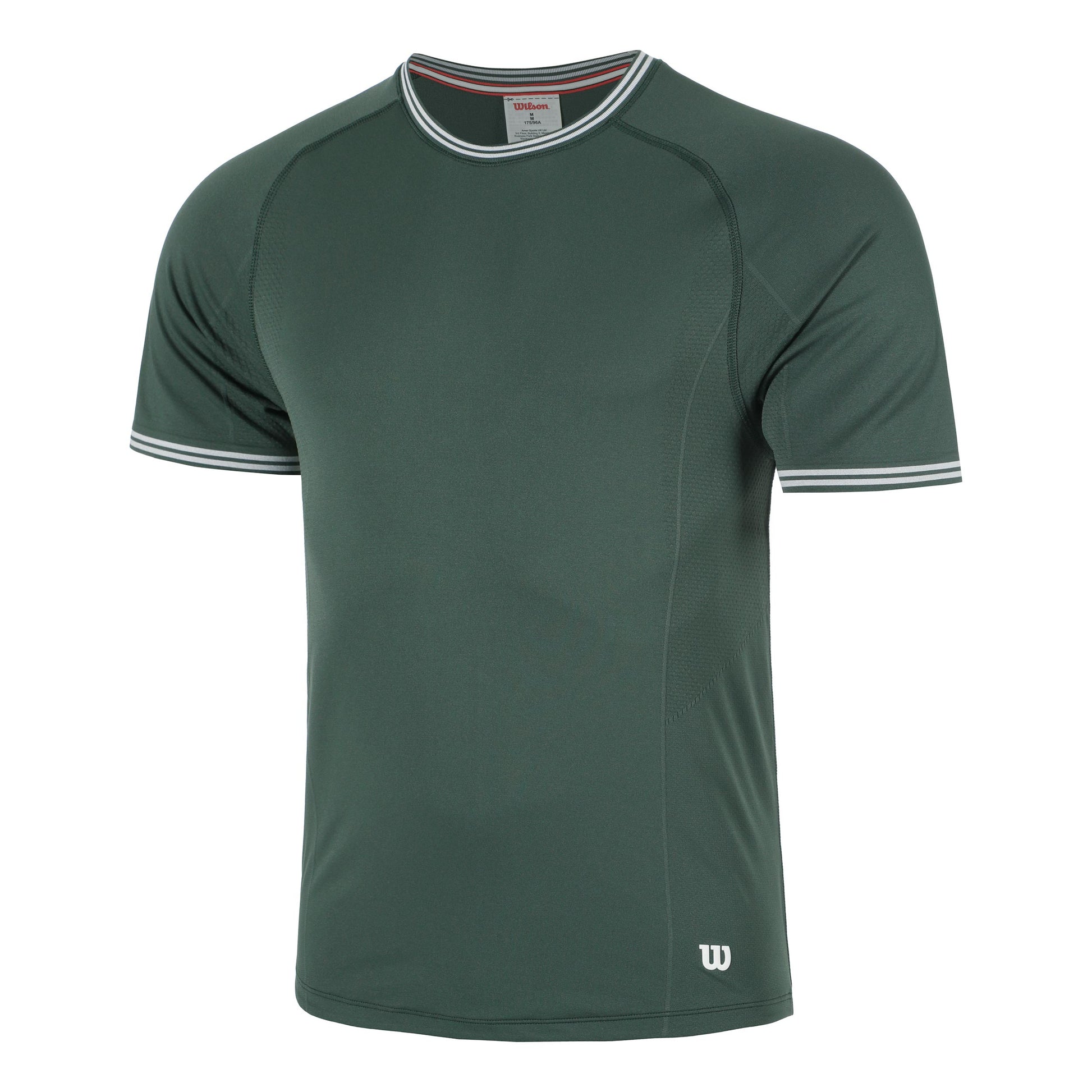 Wilson Court Performance Crew Maglietta Uomini-Verde Scuro