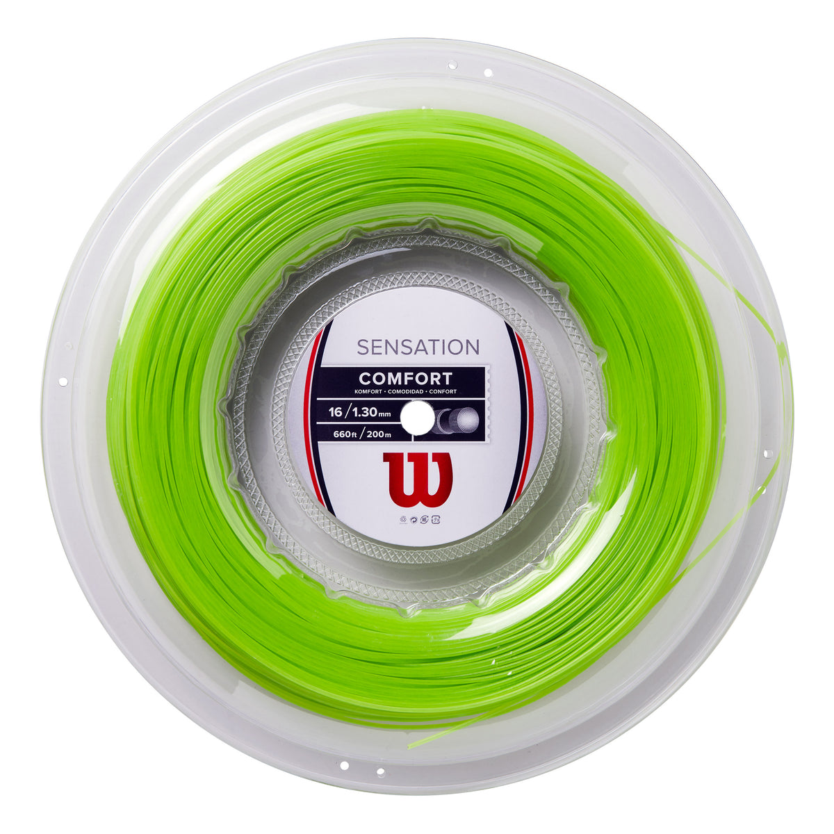Wilson Sensation 16 Rotolo di corde 200m - verde neon