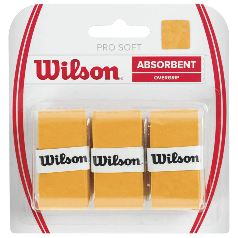 Wilson Soft Overgrip Confezione Da 3-Oro