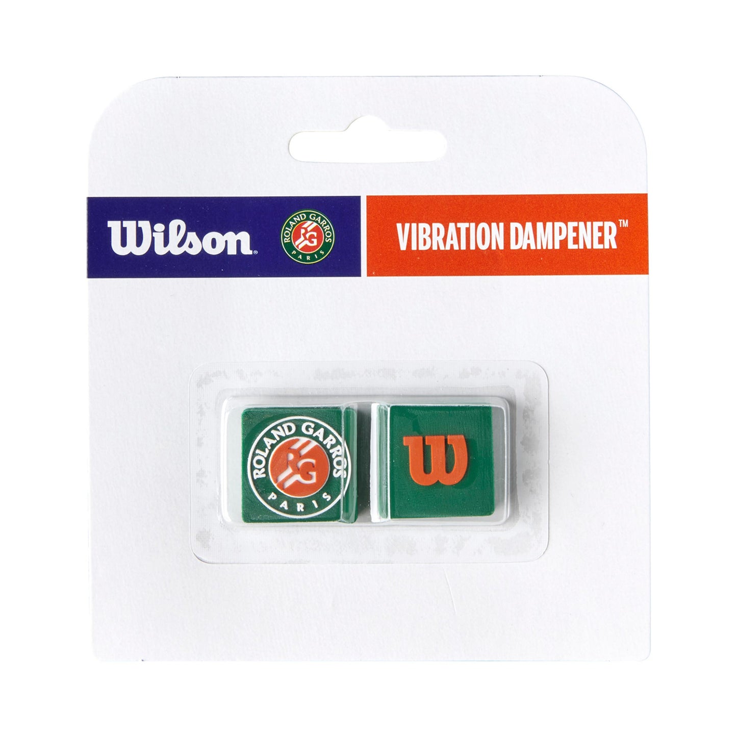 Wilson Roland Garros 2025 Antivibrazioni Confezione Da 2-Verde,Rosso