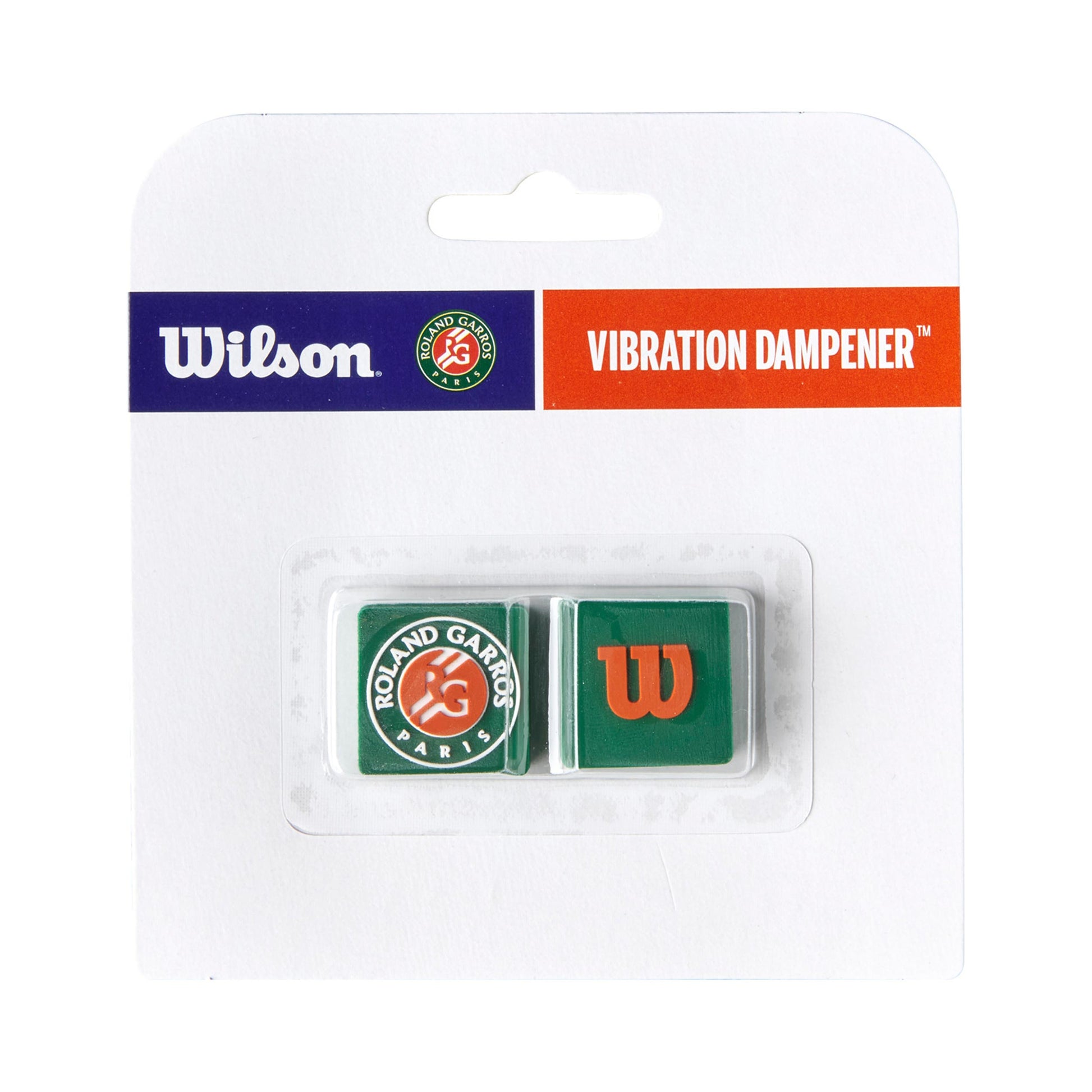Wilson Roland Garros 2025 Antivibrazioni Confezione Da 2-Verde,Rosso