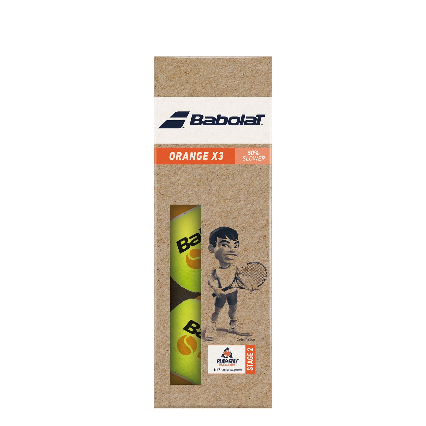 Babolat Orange (Stage 2) Tubo Da 3