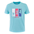 Cotton Maglietta Uomini - blu chiaro, multicolore