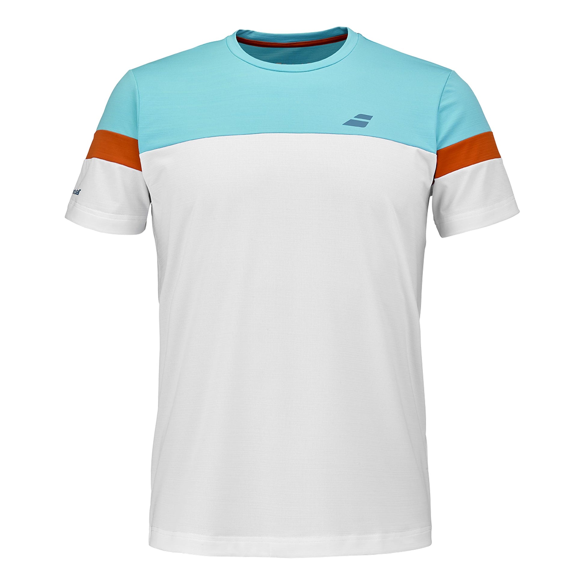 Babolat Crew Neck Maglietta Uomini - bianco, arancione