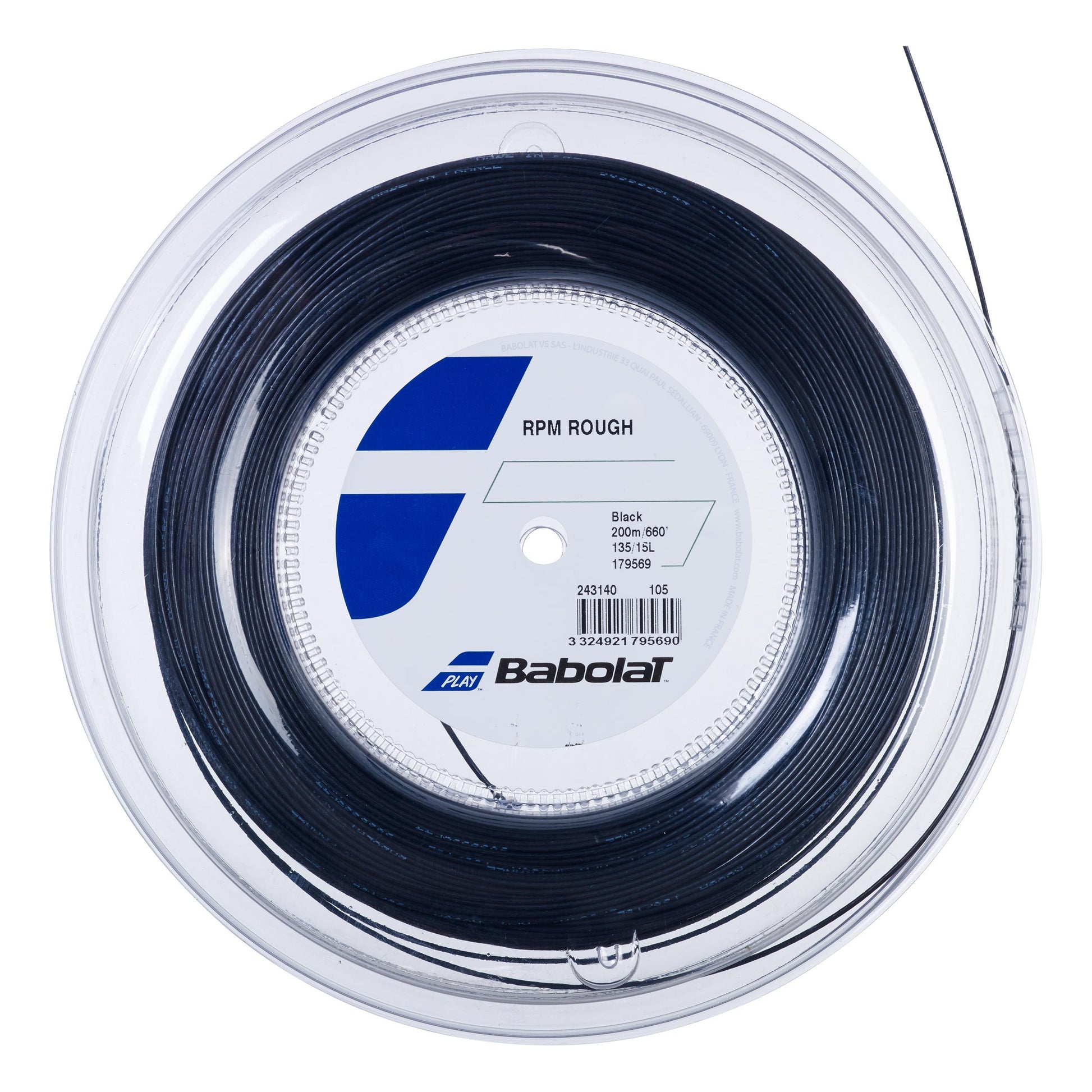 Babolat RPM Blast Rough Rotolo di corde 200m - nero
