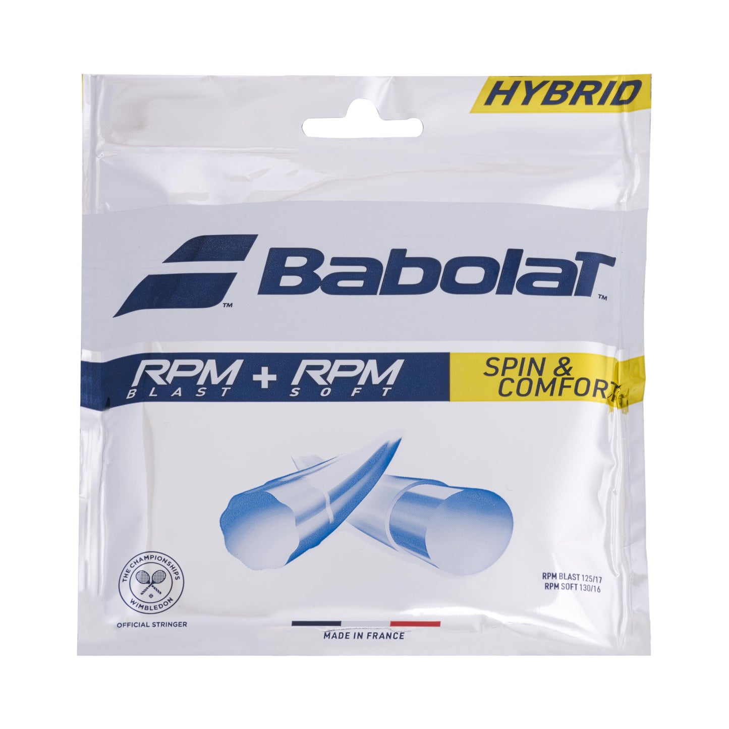 Babolat RPM Blast 125 + RPM Soft 130 Set Di Corde-Grigio