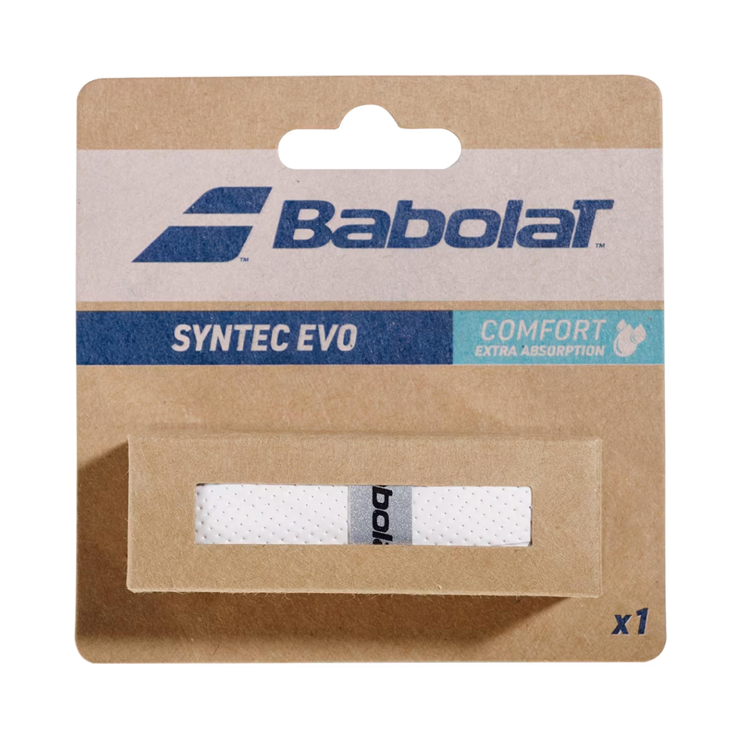 Babolat Syntec Evo Grip Confezione Da 1-Bianco