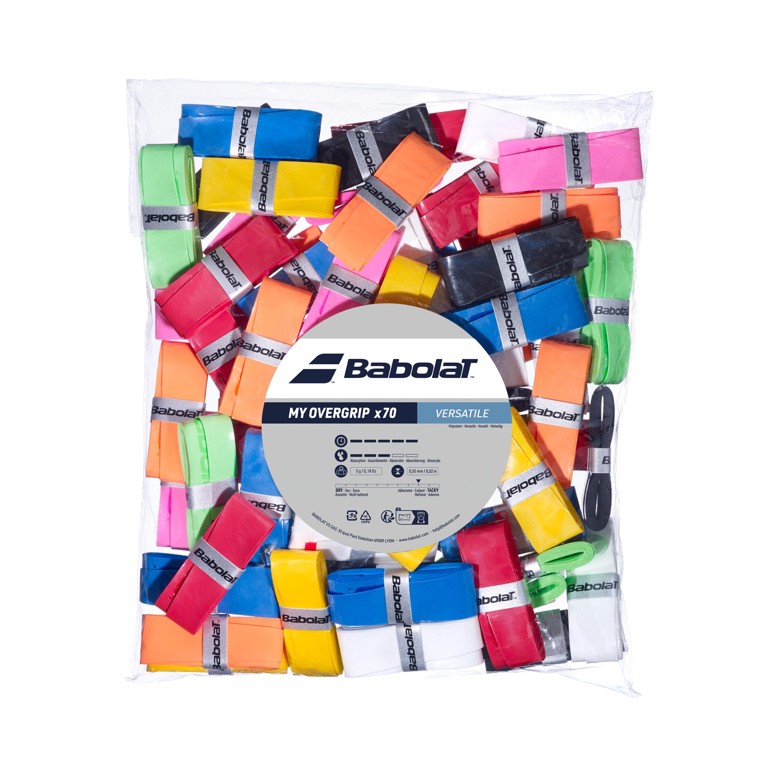 Babolat My Overgrip Refill Confezione Da 70-Multicolore