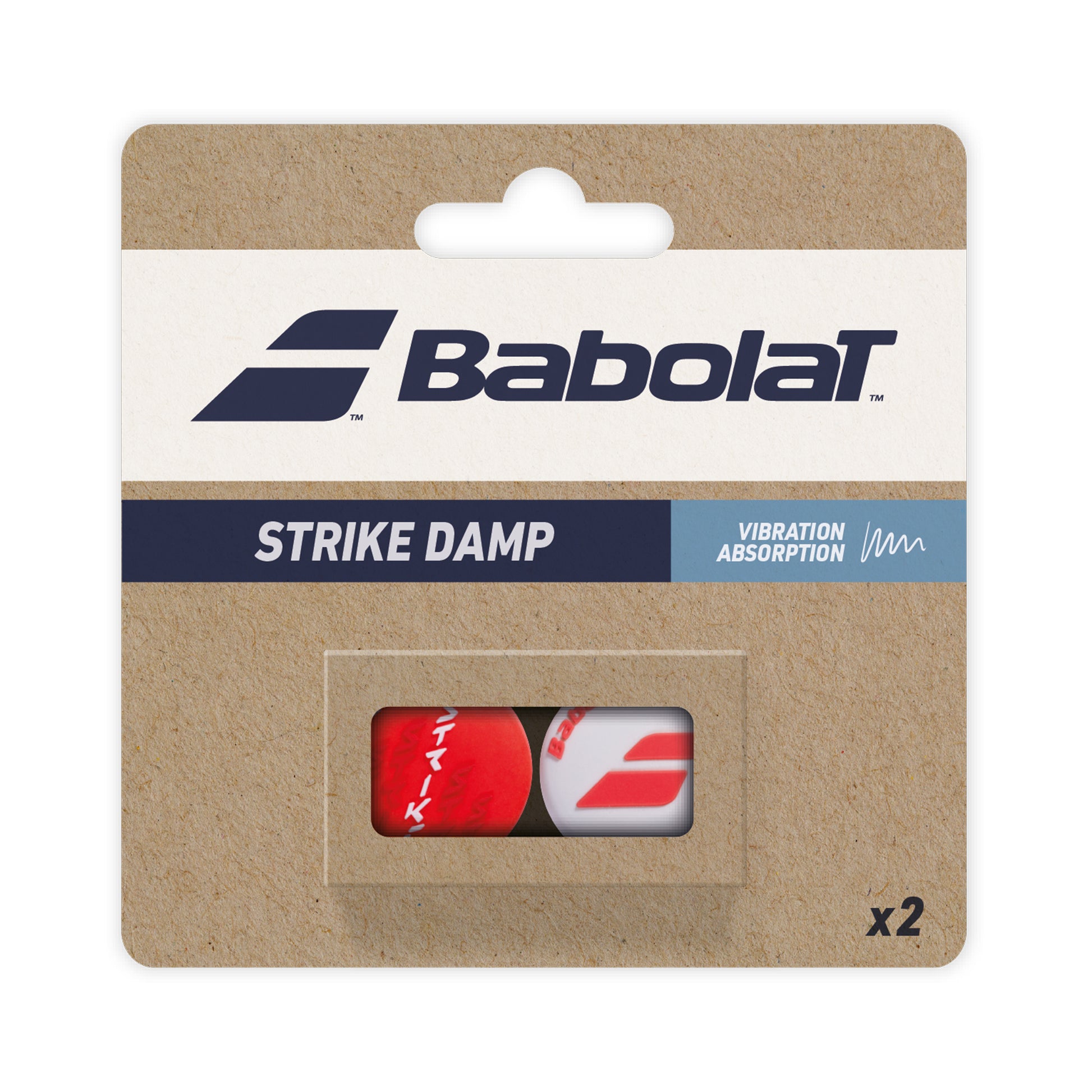 Babolat Strike Damp Antivibrazioni Confezione Da 2-Bianco
