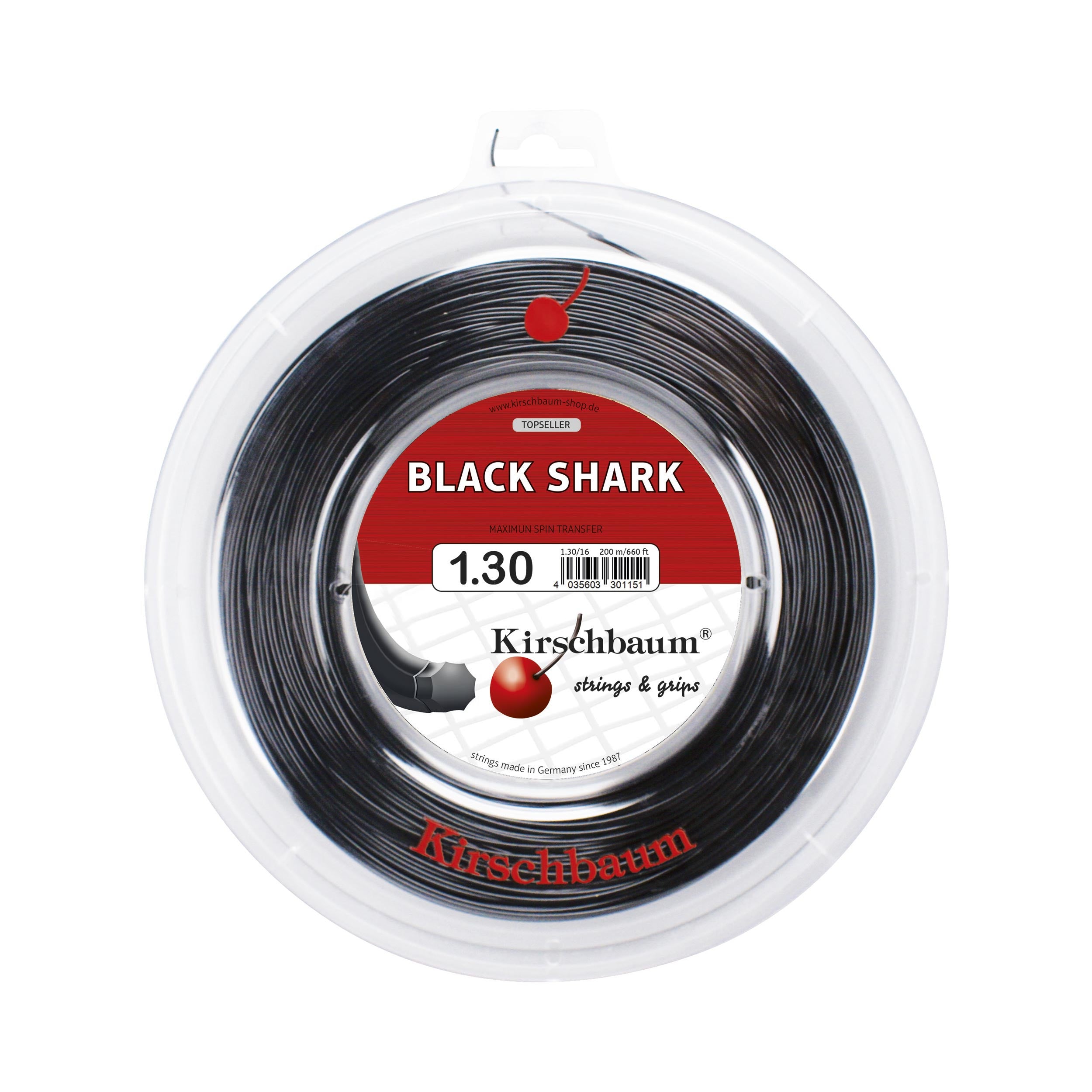 Kirschbaum Shark Rotolo Di Corde 200m-Nero