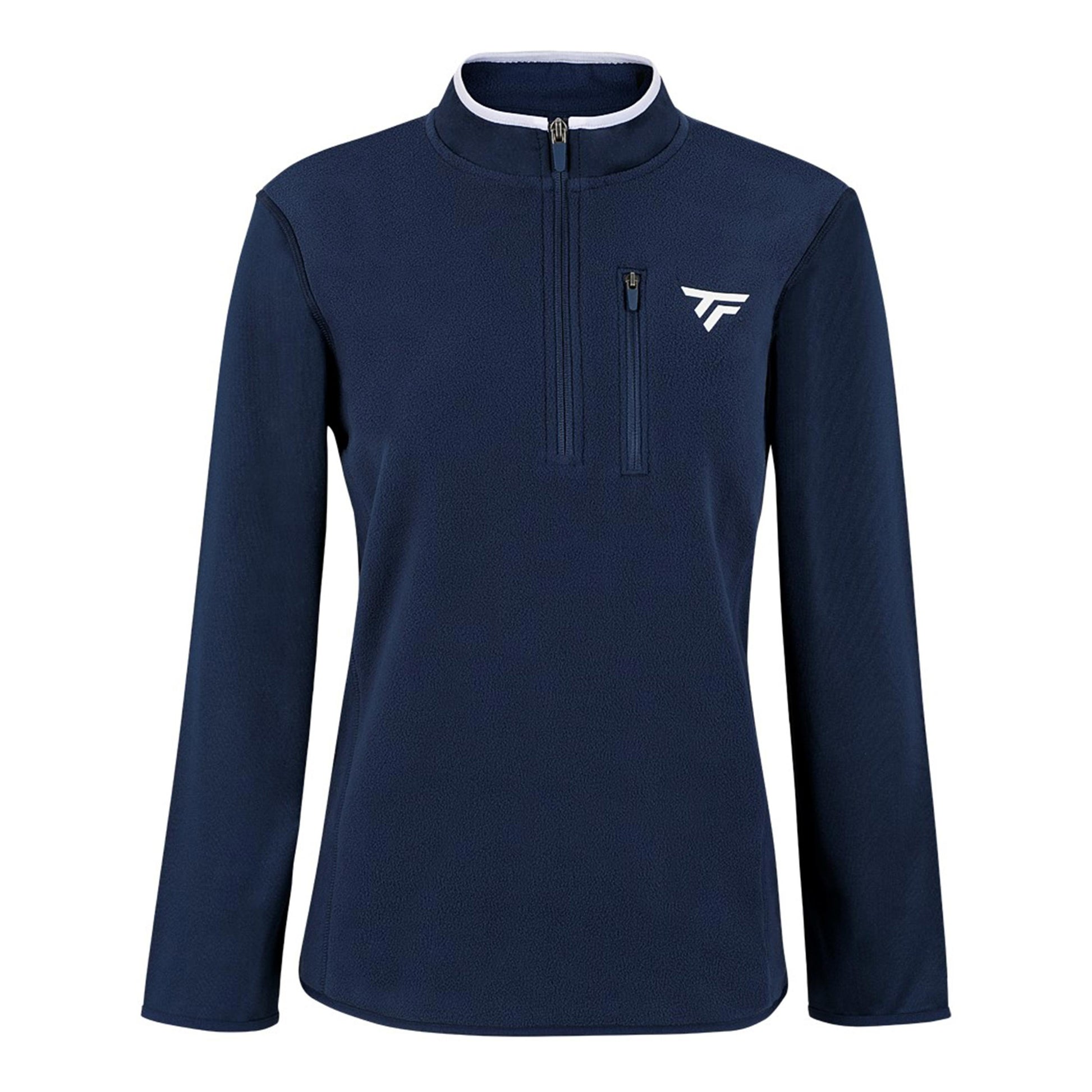 Tecnifibre Polar Quarter Zip Manica Lunga Donna-Blu Scuro