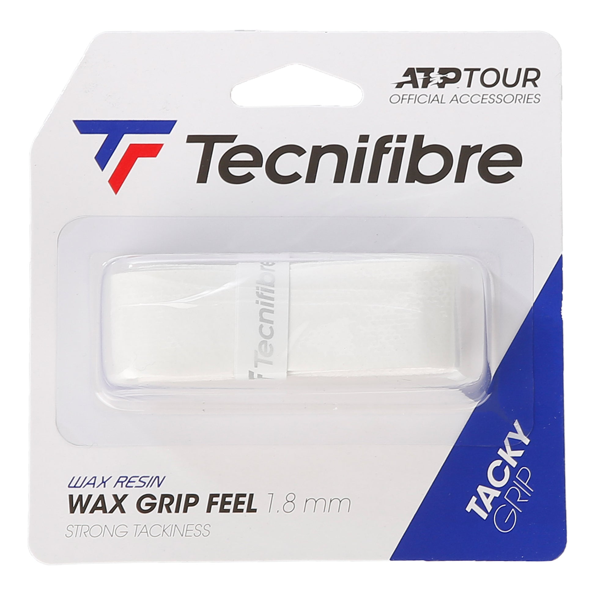 Tecnifibre Wax Feel Grip Confezione Da 1-Bianco