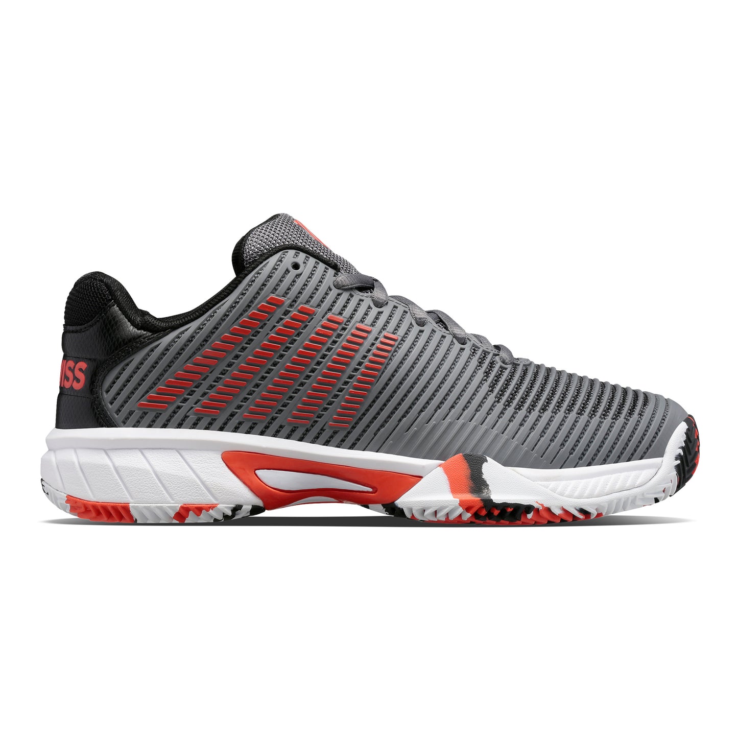 K-Swiss Hypercourt Express 2 Scarpa per terra rossa Bambini - grigio, arancione