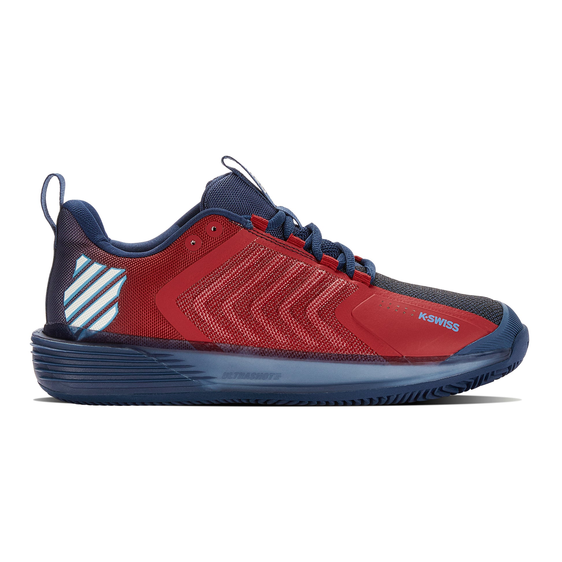 K-Swiss Ultrashot 3 Scarpa per terra rossa Uomini - rosso scuro, blu scuro