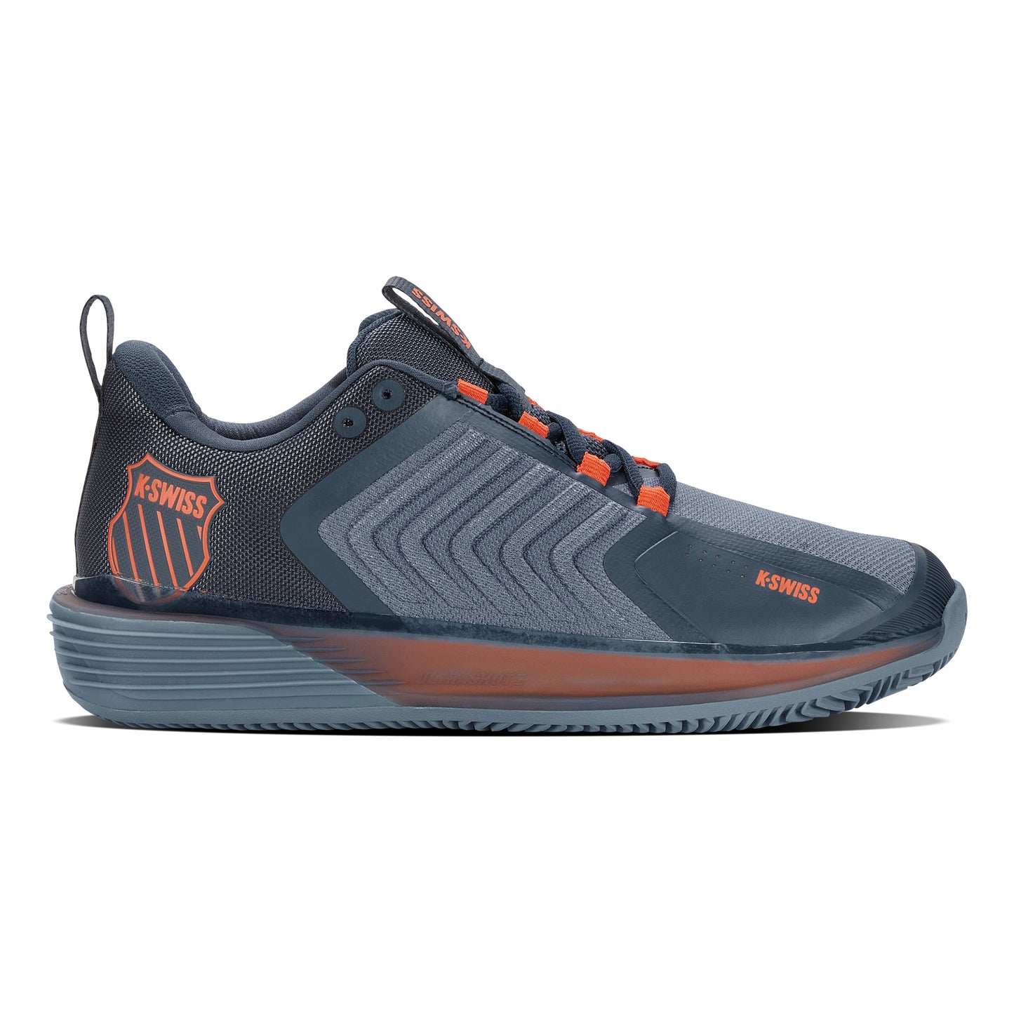 K-Swiss Ultrashot 3 Scarpa per terra rossa Uomini - grigio-blu, arancione