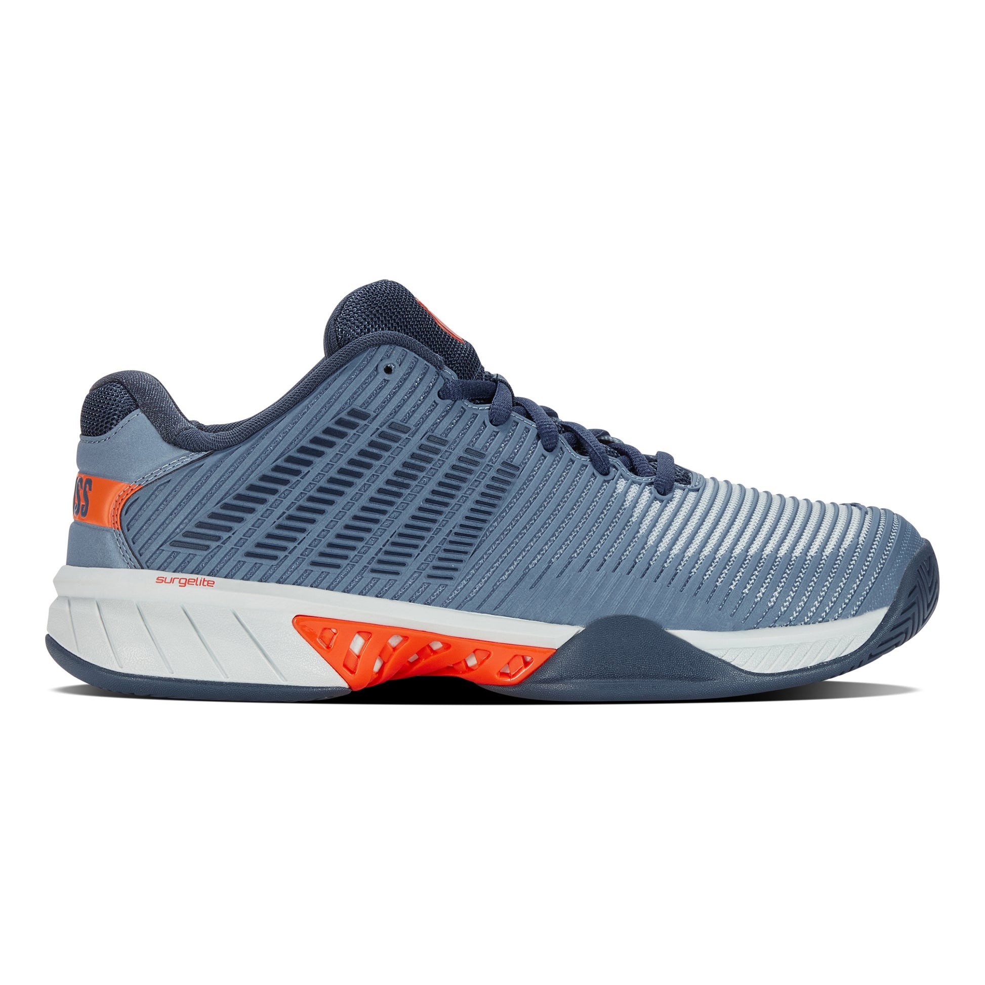 K-Swiss Hypercourt Express 2 Scarpa per tutte le superfici Uomini - grigio-blu, arancione