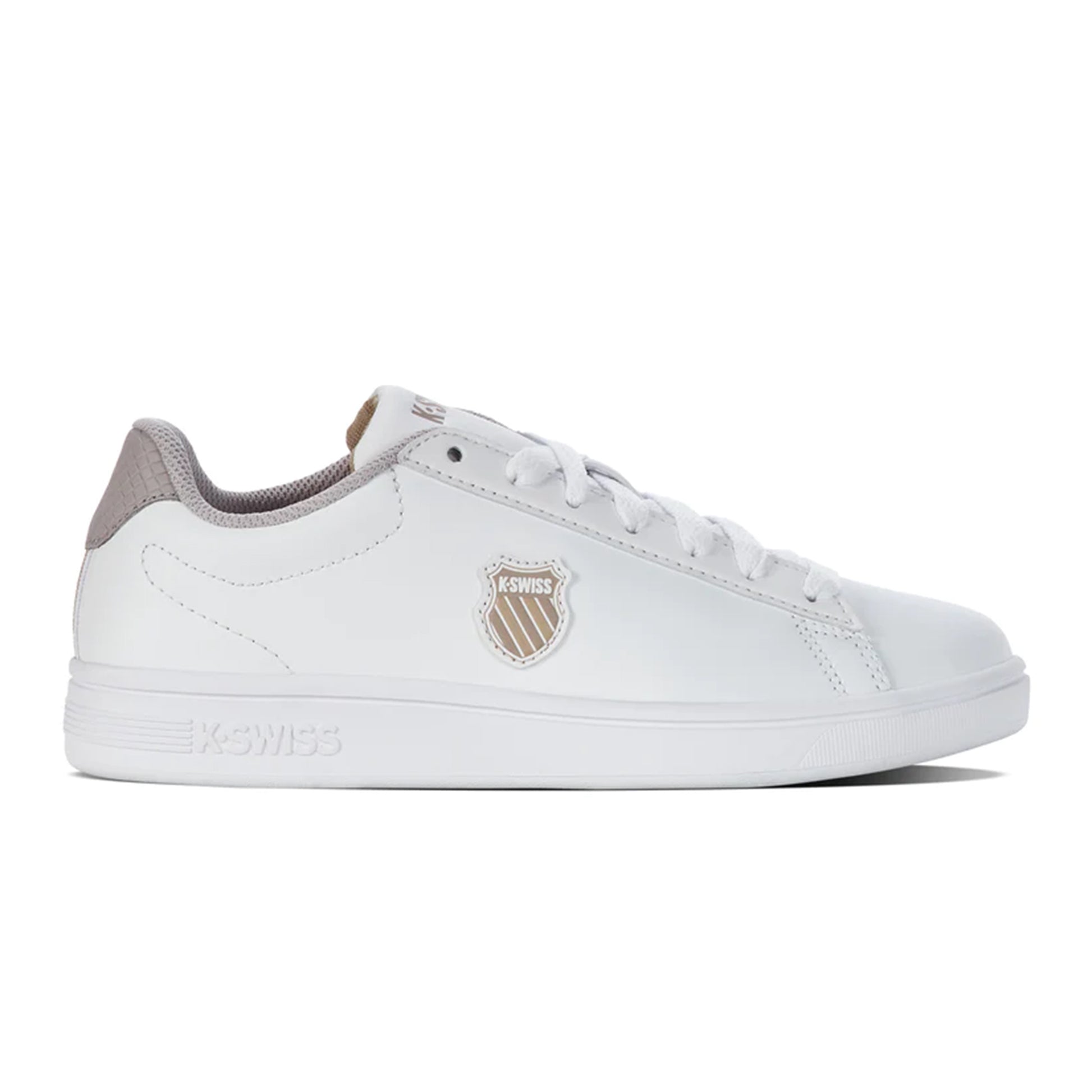 K-Swiss Court Shield Scarpa Per Il Tempo Libero Donna-Bianco,Beige
