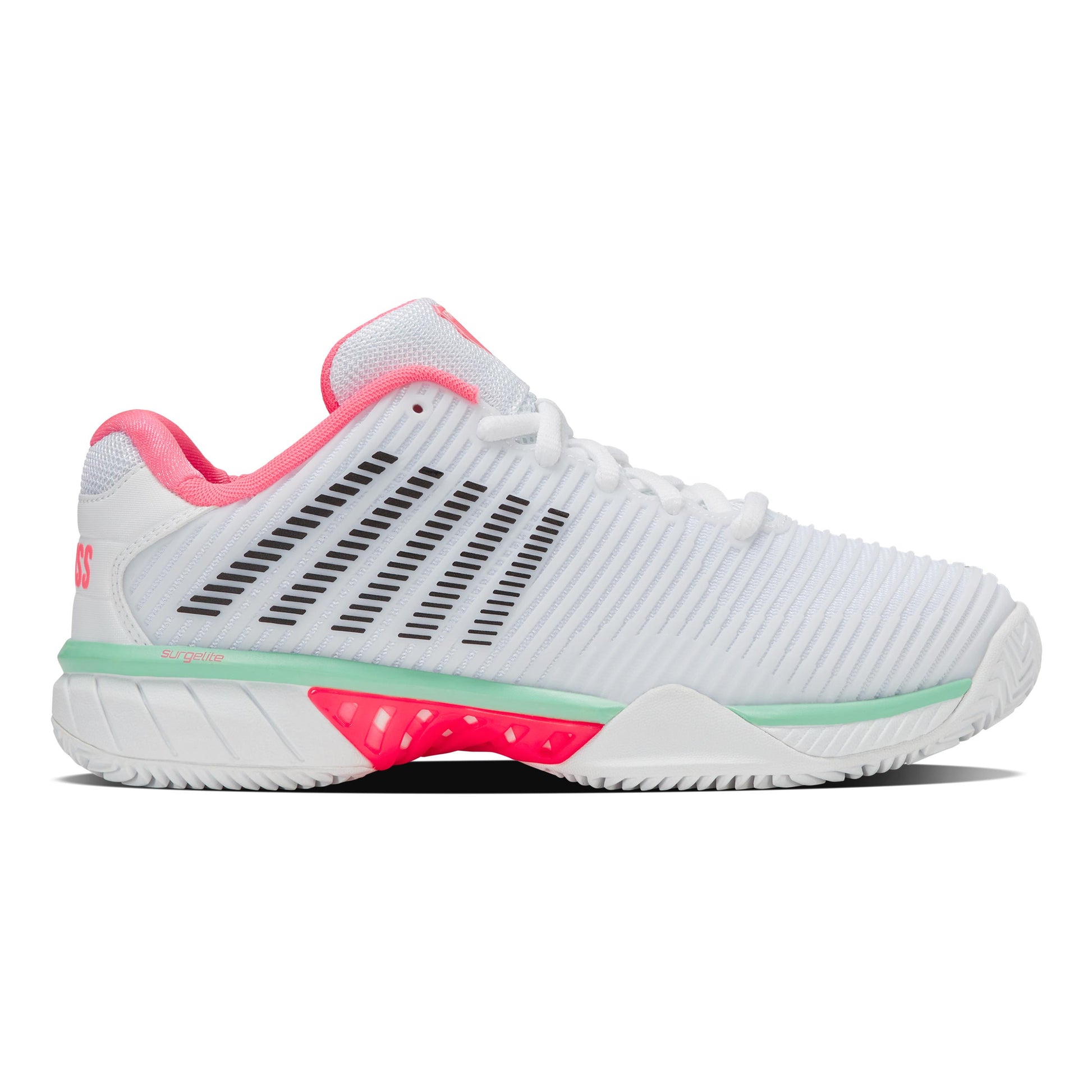 K-Swiss Hypercourt Express 2 Scarpa Per Terra Rossa Donna-Bianco,Multicolore