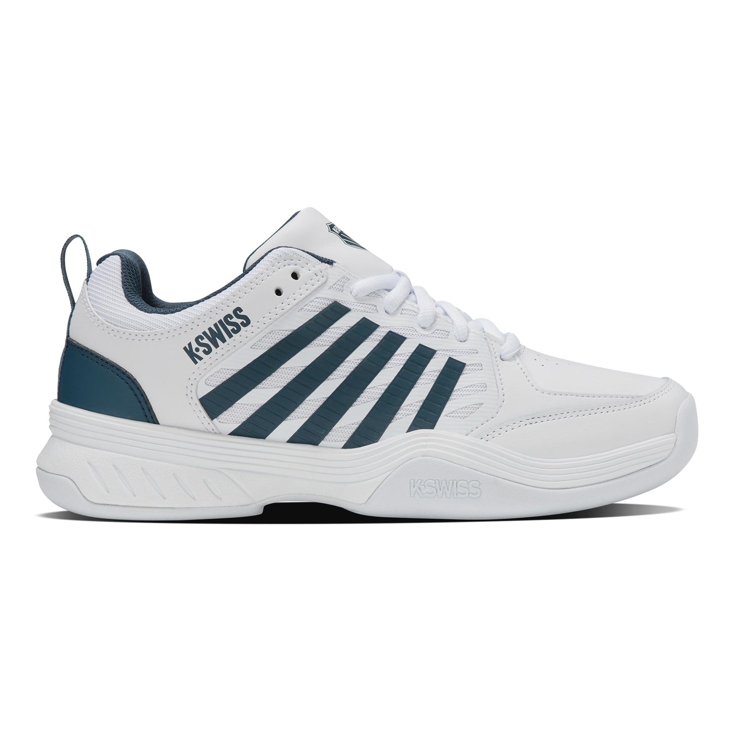 K-Swiss Court Express 2 Scarpa Per Tappeto Uomini-Bianco,Color Petrolio
