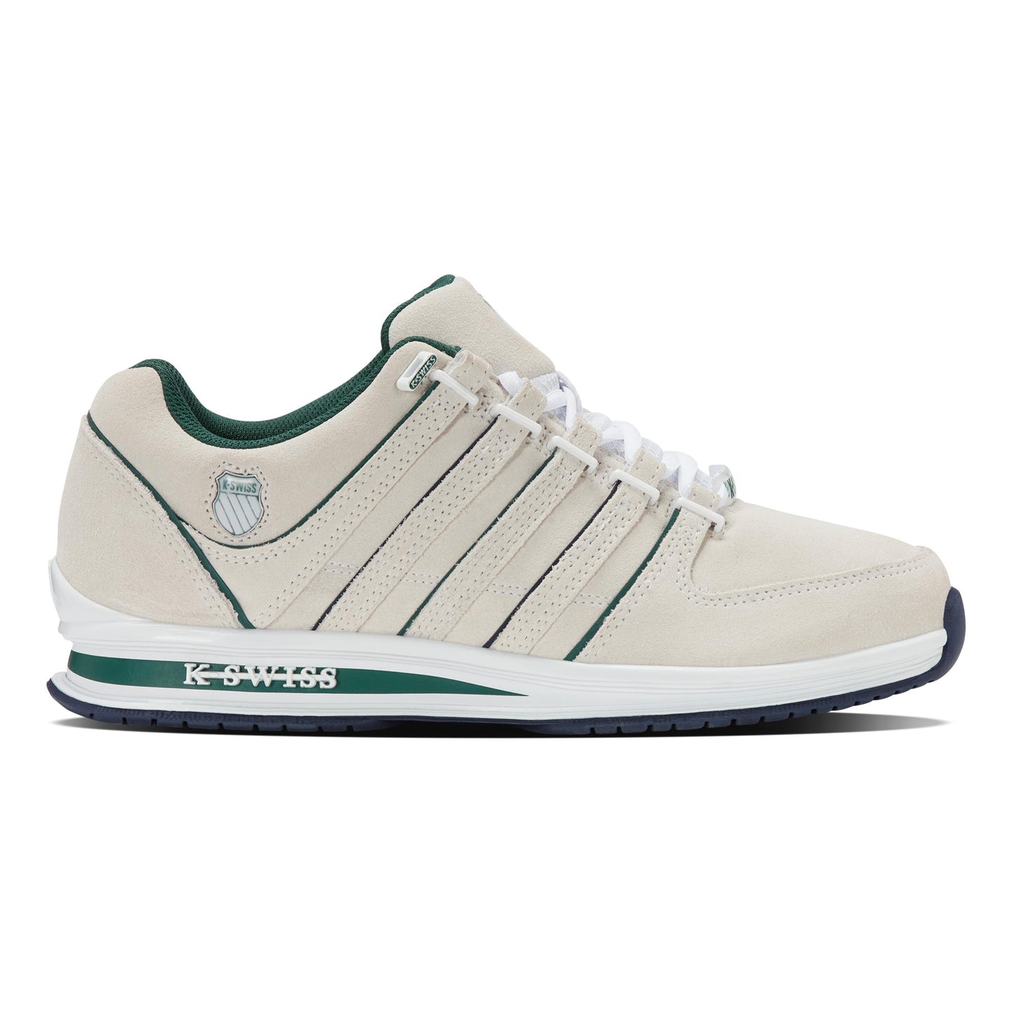 K-Swiss Rinzler Scarpa Per Il Tempo Libero Uomini-Bianco,Blu Scuro