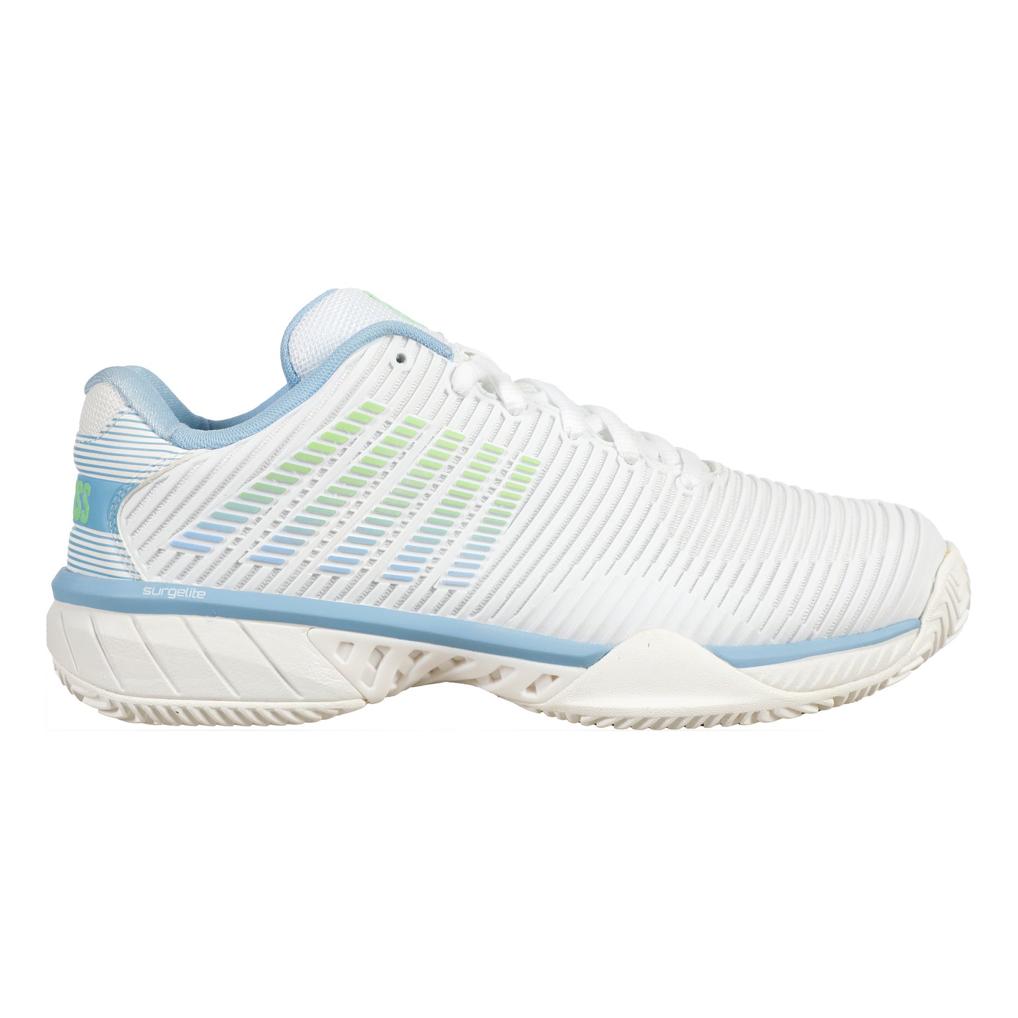 K-Swiss Hypercourt Express 2 Scarpa Per Terra Rossa Donna-Bianco,Blu Chiaro