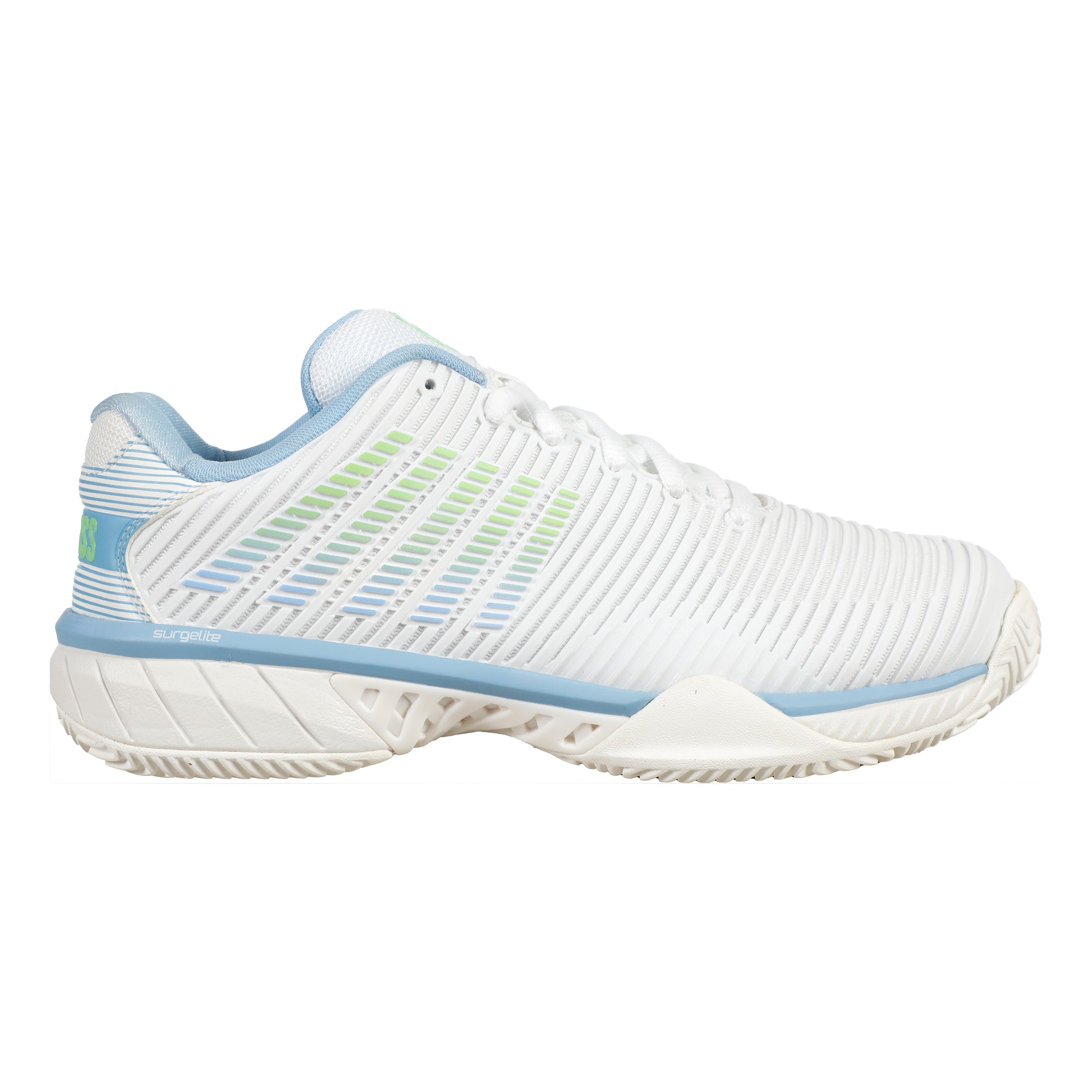 K-Swiss Hypercourt Express 2 Scarpa Per Terra Rossa Donna-Bianco,Blu Chiaro