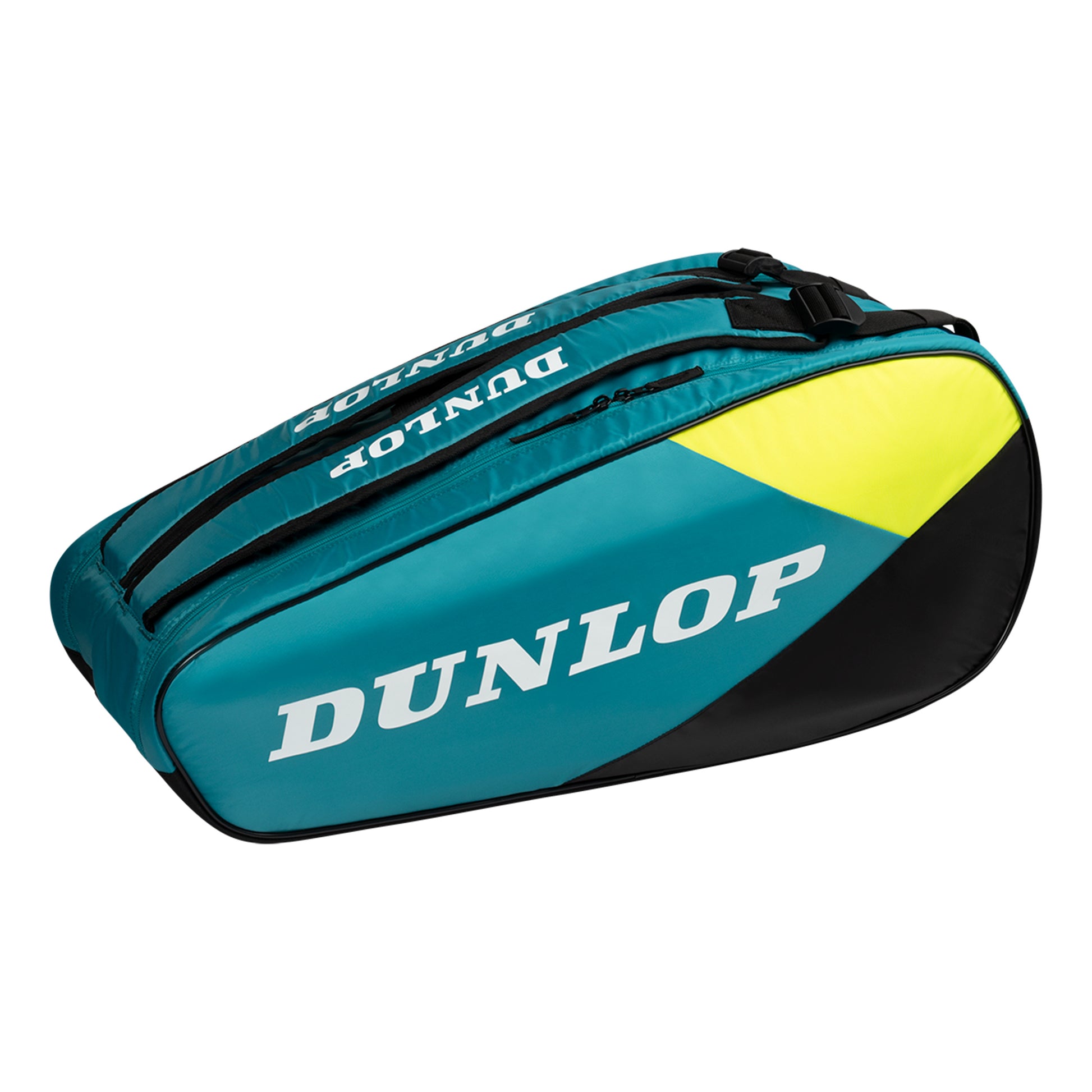 Dunlop SX Club Borsa Per Racchetta Da 10-Nero,Turchese