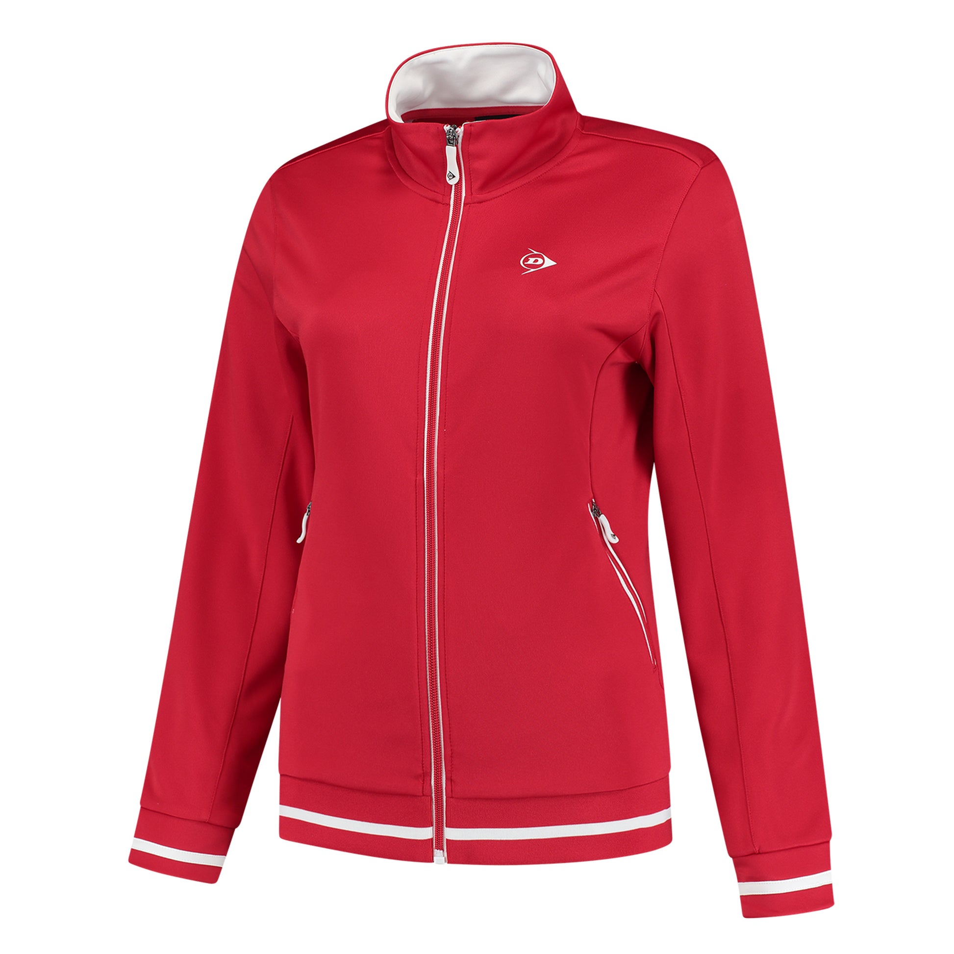 Dunlop Knitted Giacca Da Allenamento Donna-Rosso