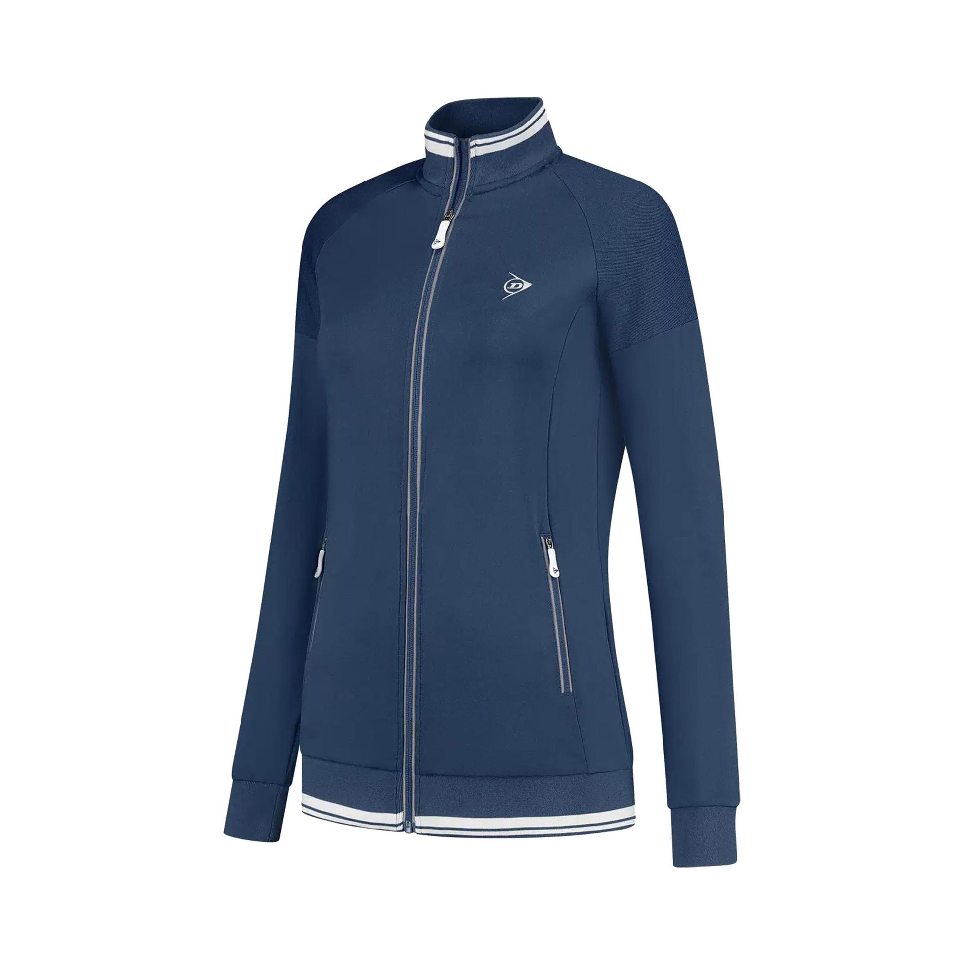 Dunlop Club Knitted Giacca Da Allenamento Ragazze-Blu Scuro