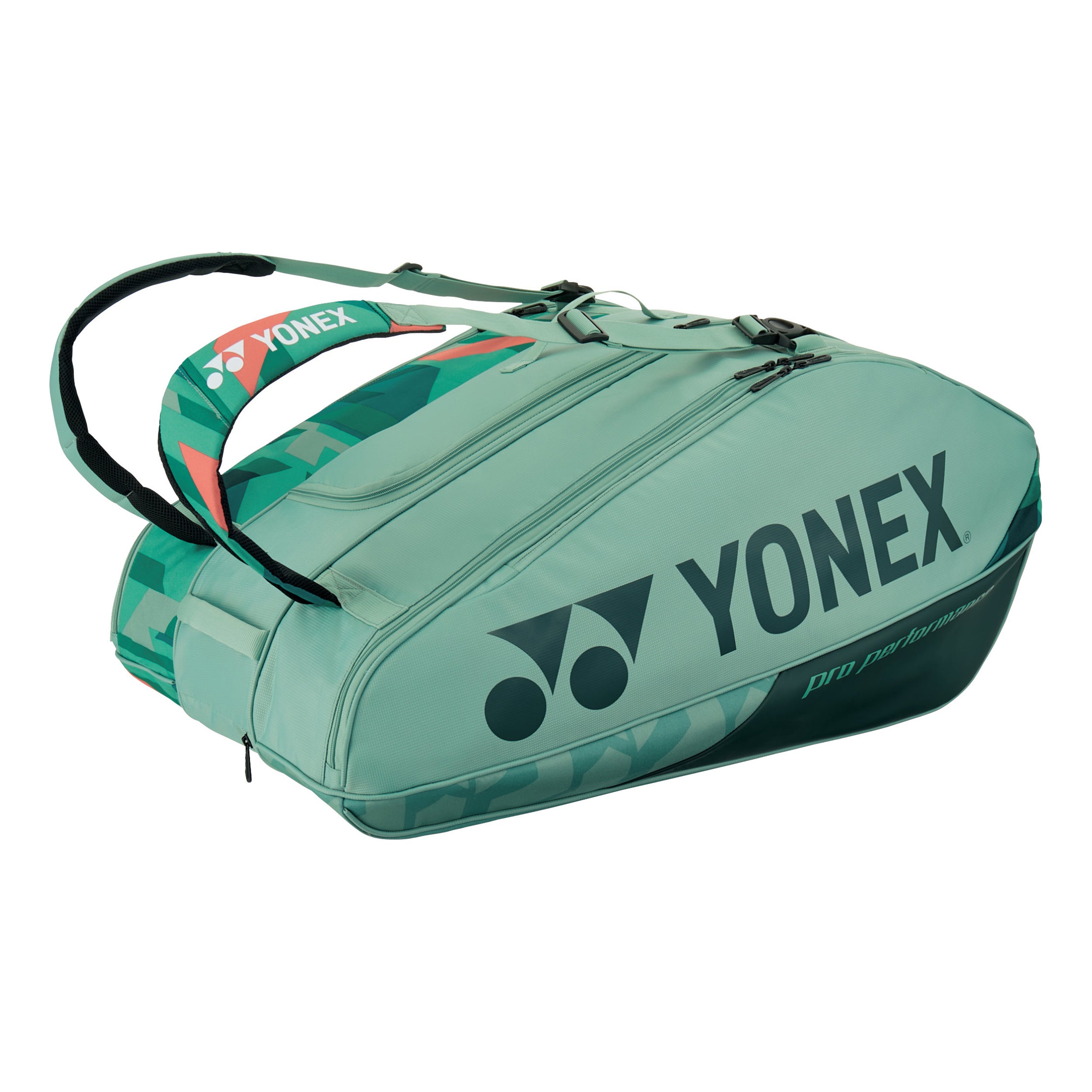 Yonex Pro Racquet Bag Borsa Per Racchetta Da 12-Verde,Arancione