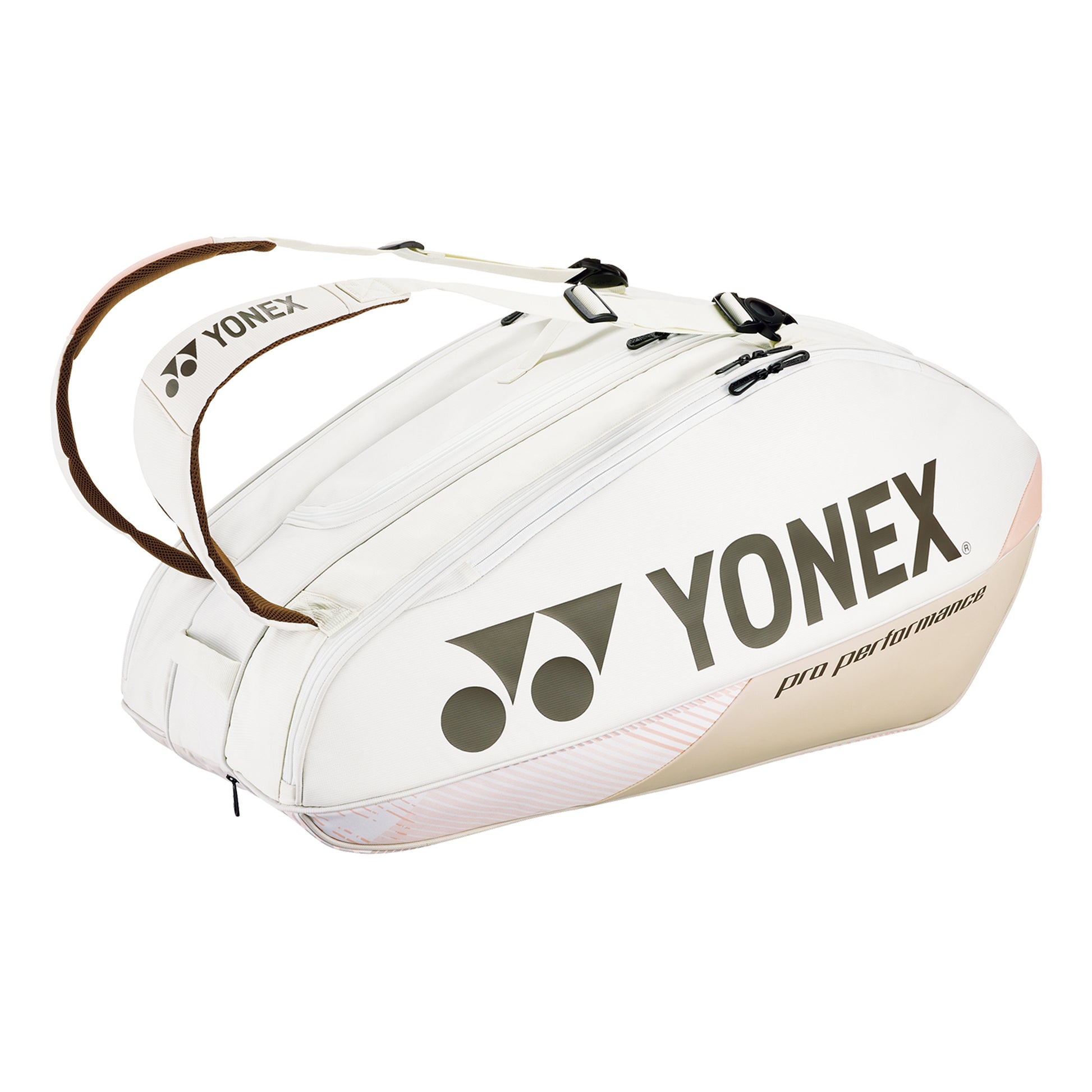 Yonex Pro Racquet Bag Sand Beige Borsa Per Racchetta Da 10-Beige,Rosa