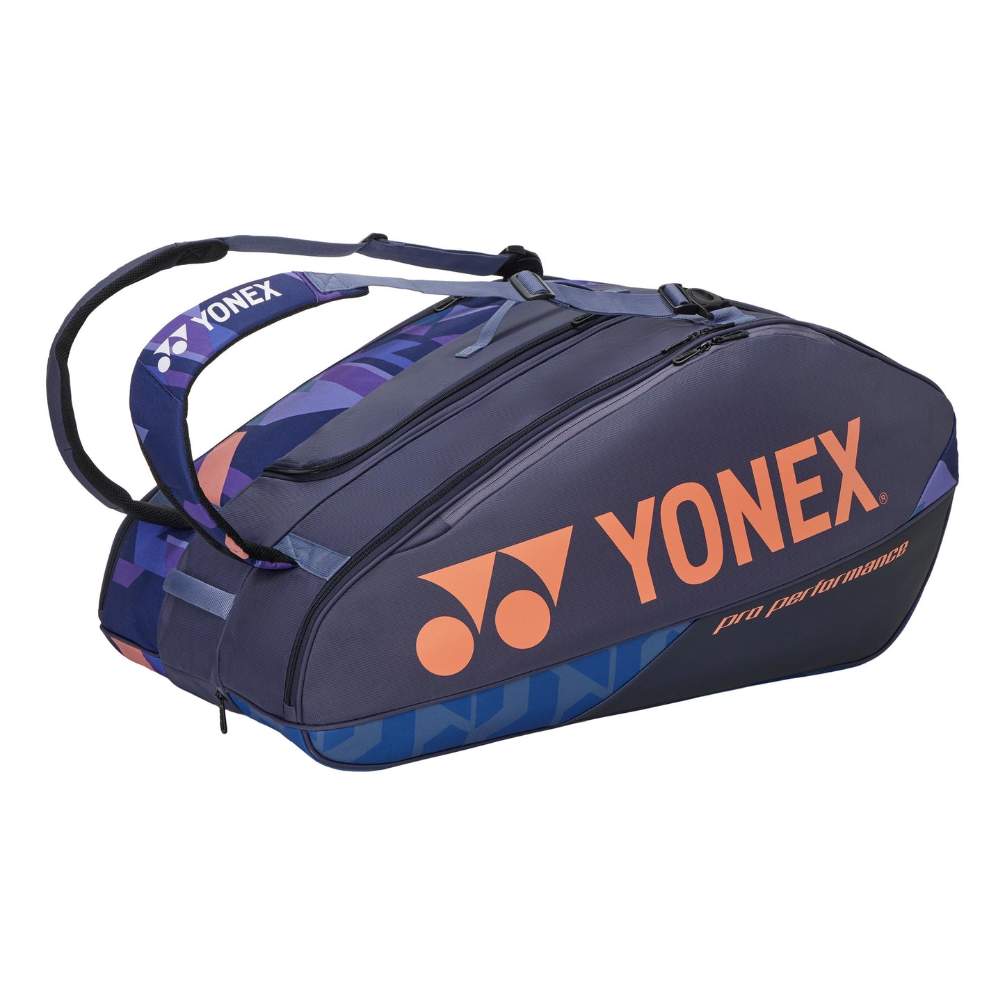Yonex Pro Racquet Bag Borsa Per Racchetta Da 12-Blu Scuro,Arancione