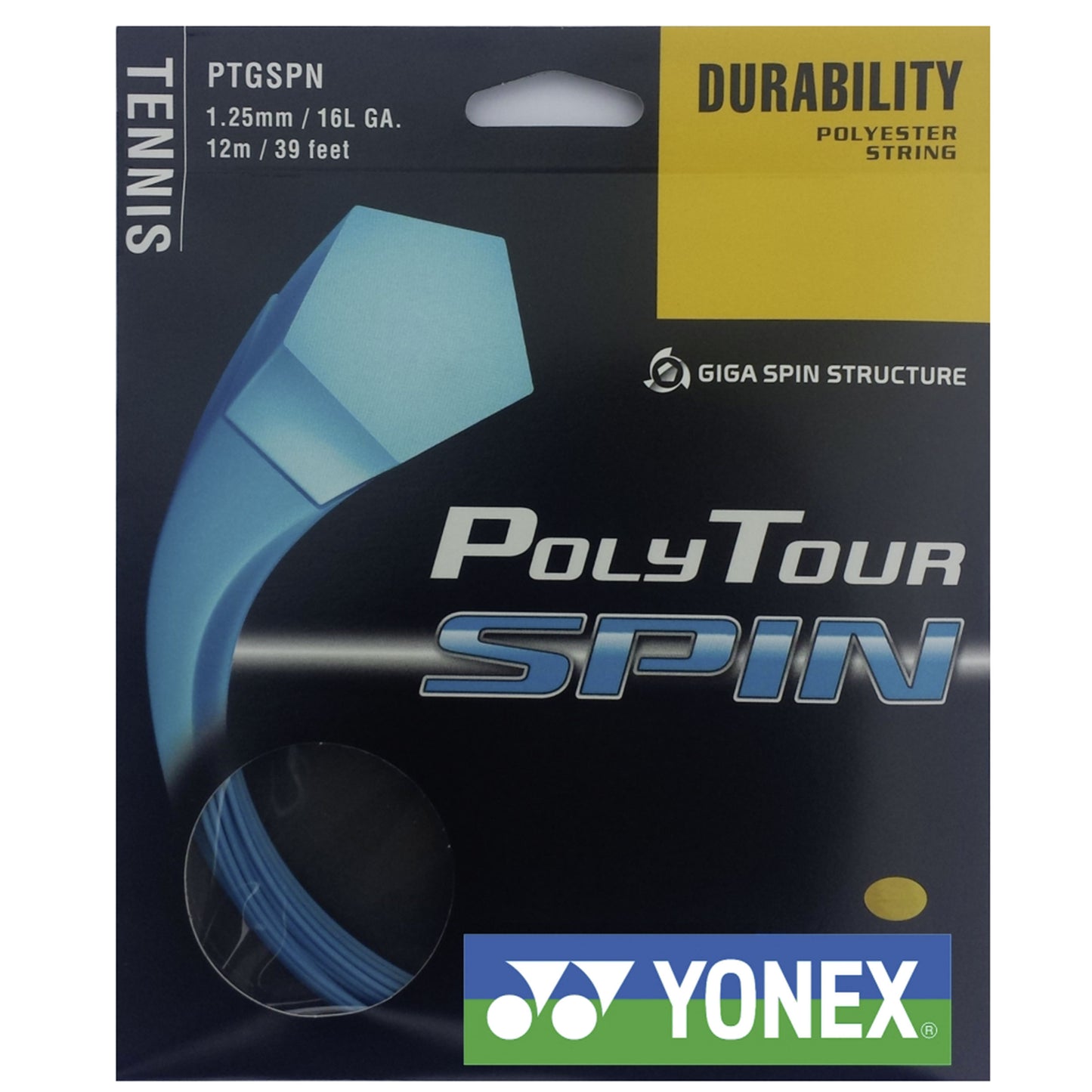 Yonex Poly Tour Spin  Set di corde 12m - blu