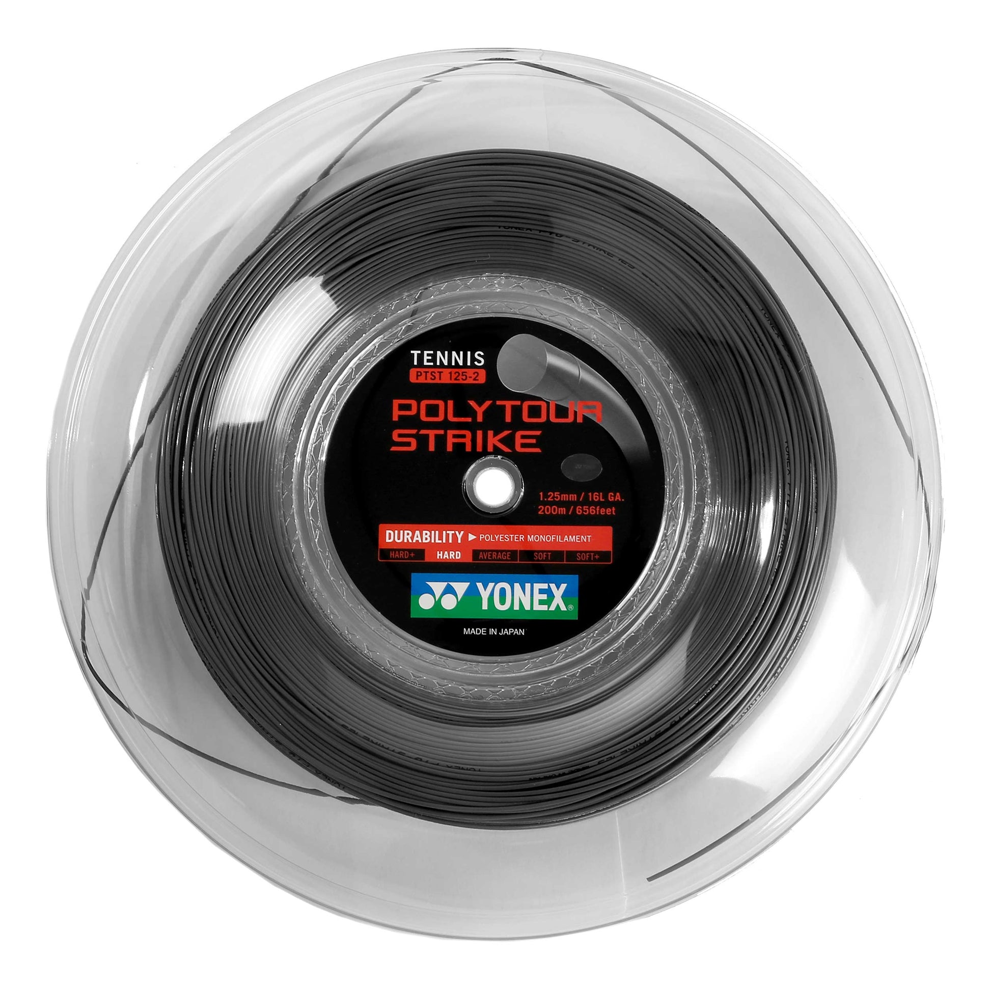 Yonex Poly Tour Strike Rotolo di corde 200m - grigio scuro