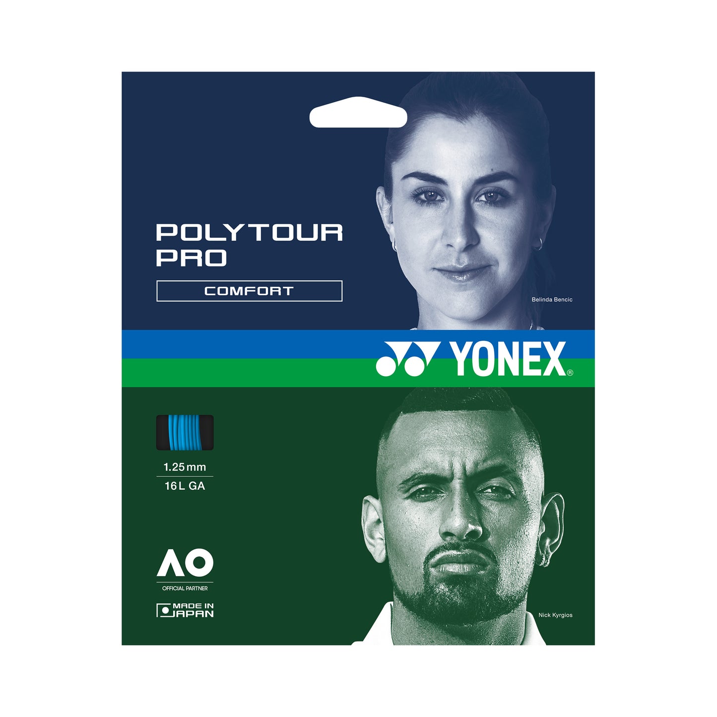 Yonex Poly Tour Pro Set di corde 12m - blu