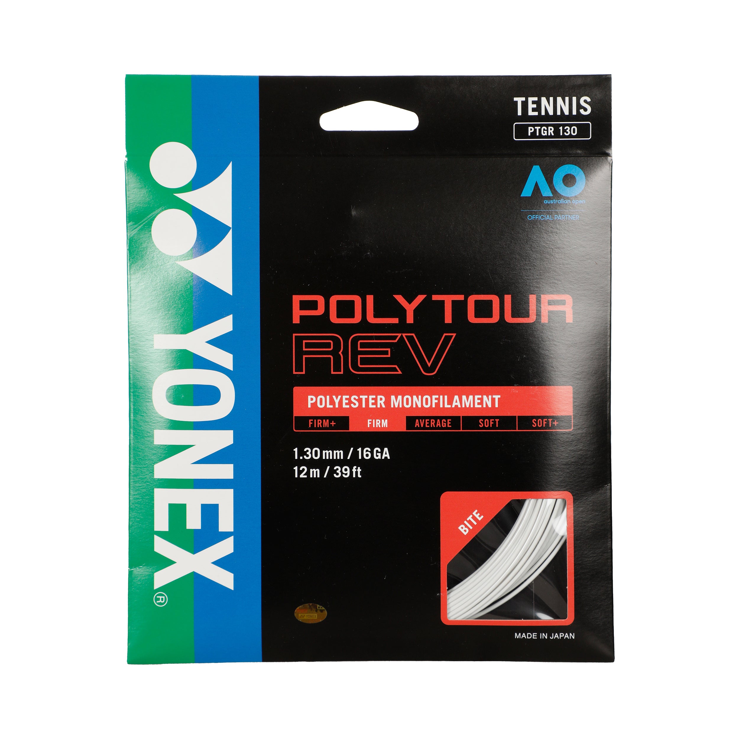 Yonex Poly Tour Rev Set Di Corde 12m-Bianco