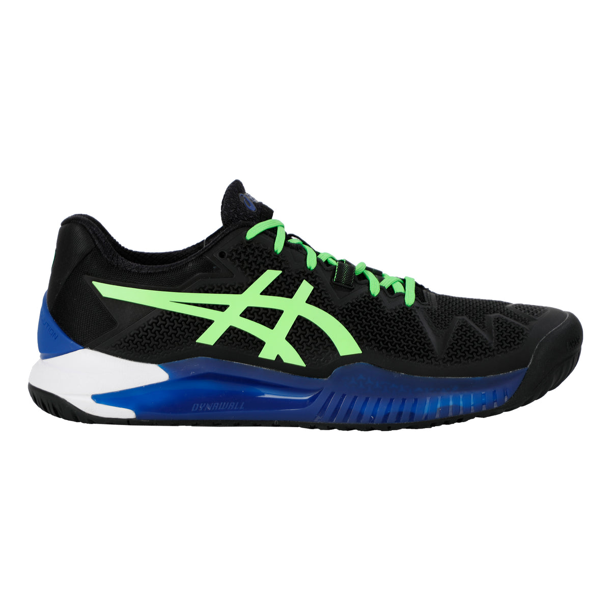 ASICS Gel-Resolution 8 Scarpa per terra rossa Uomini - nero, verde neon