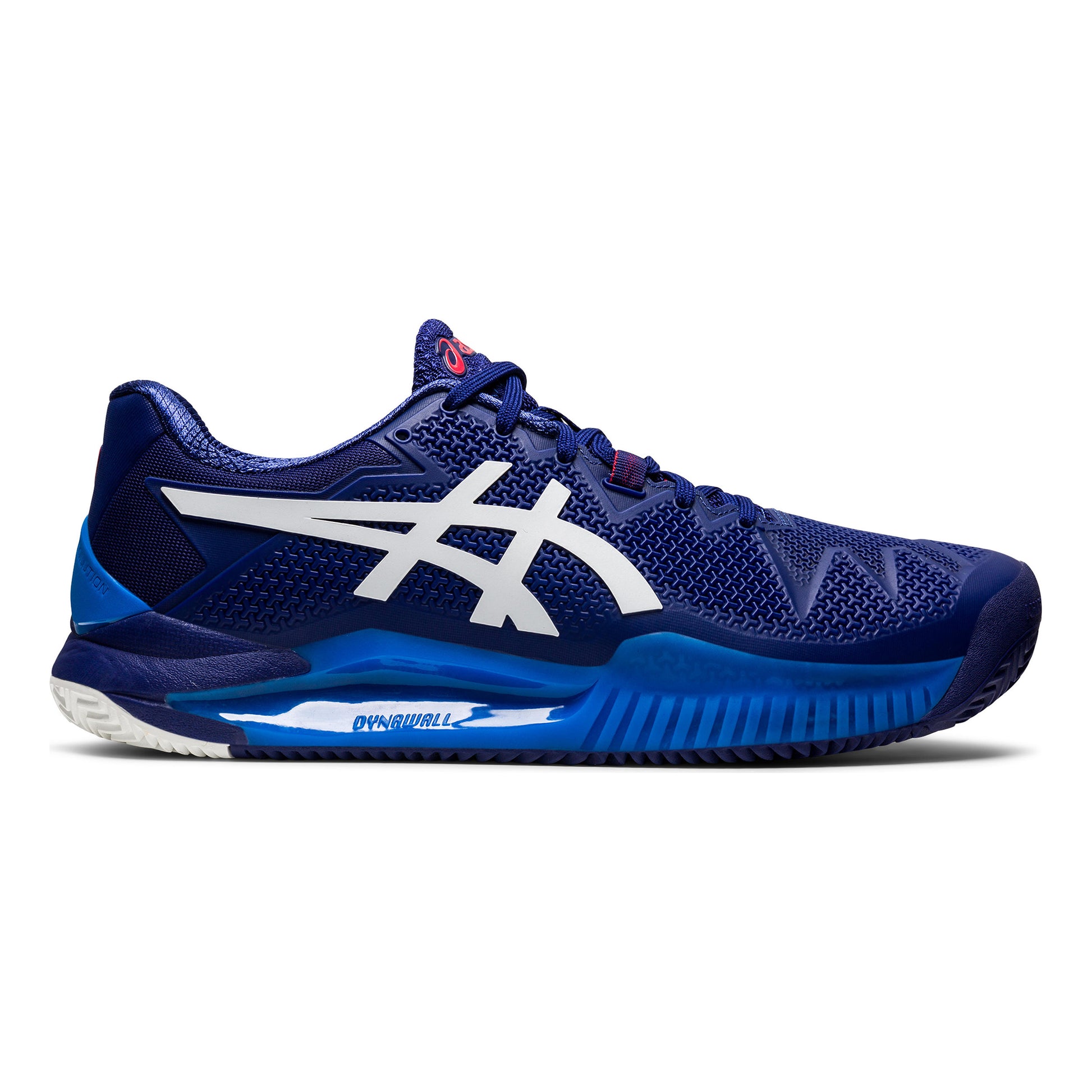 ASICS Gel-Resolution 8 Scarpa per terra rossa Uomini - blu, bianco