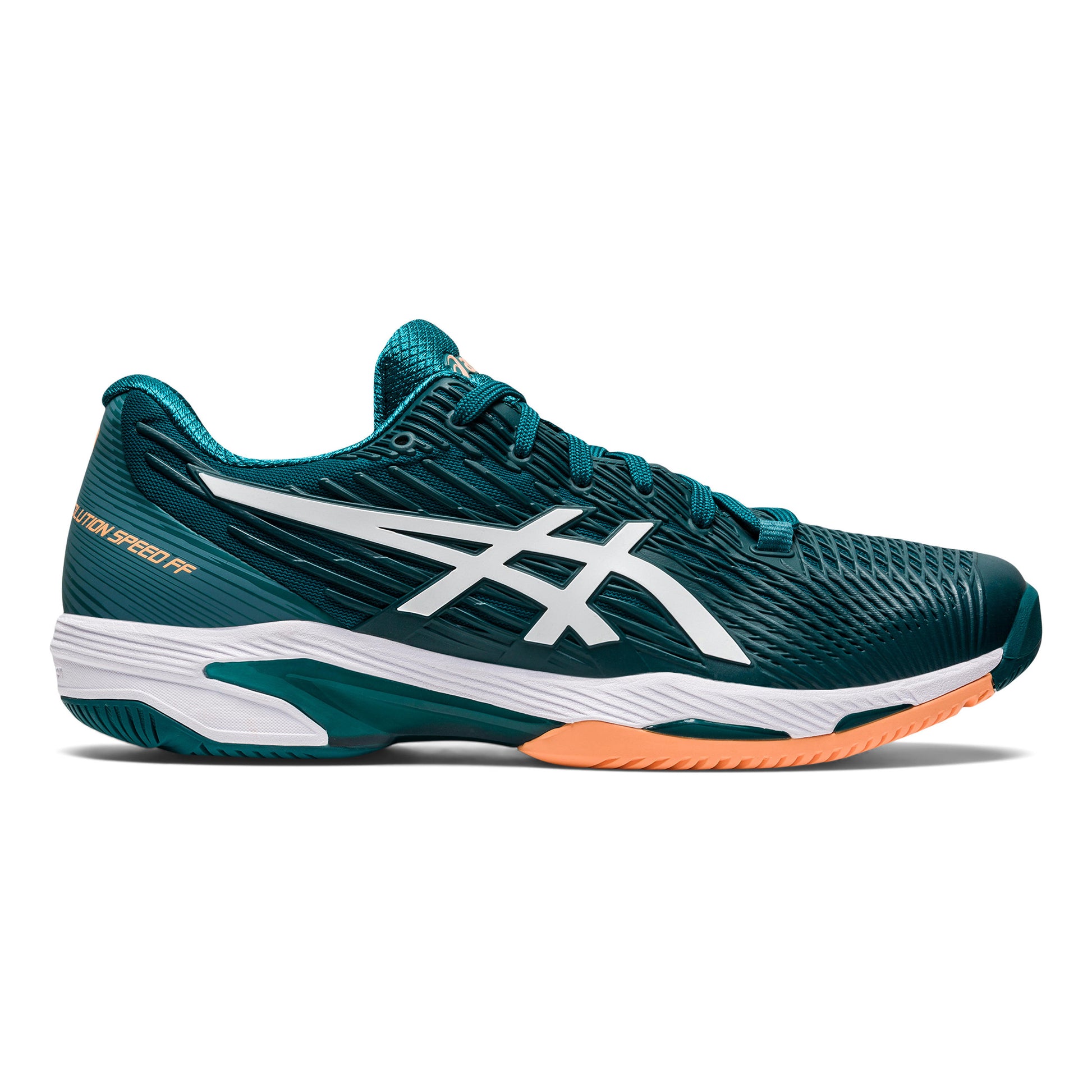 ASICS Solution Speed FF 2 Scarpa per tutte le superfici Uomini - color petrolio, bianco