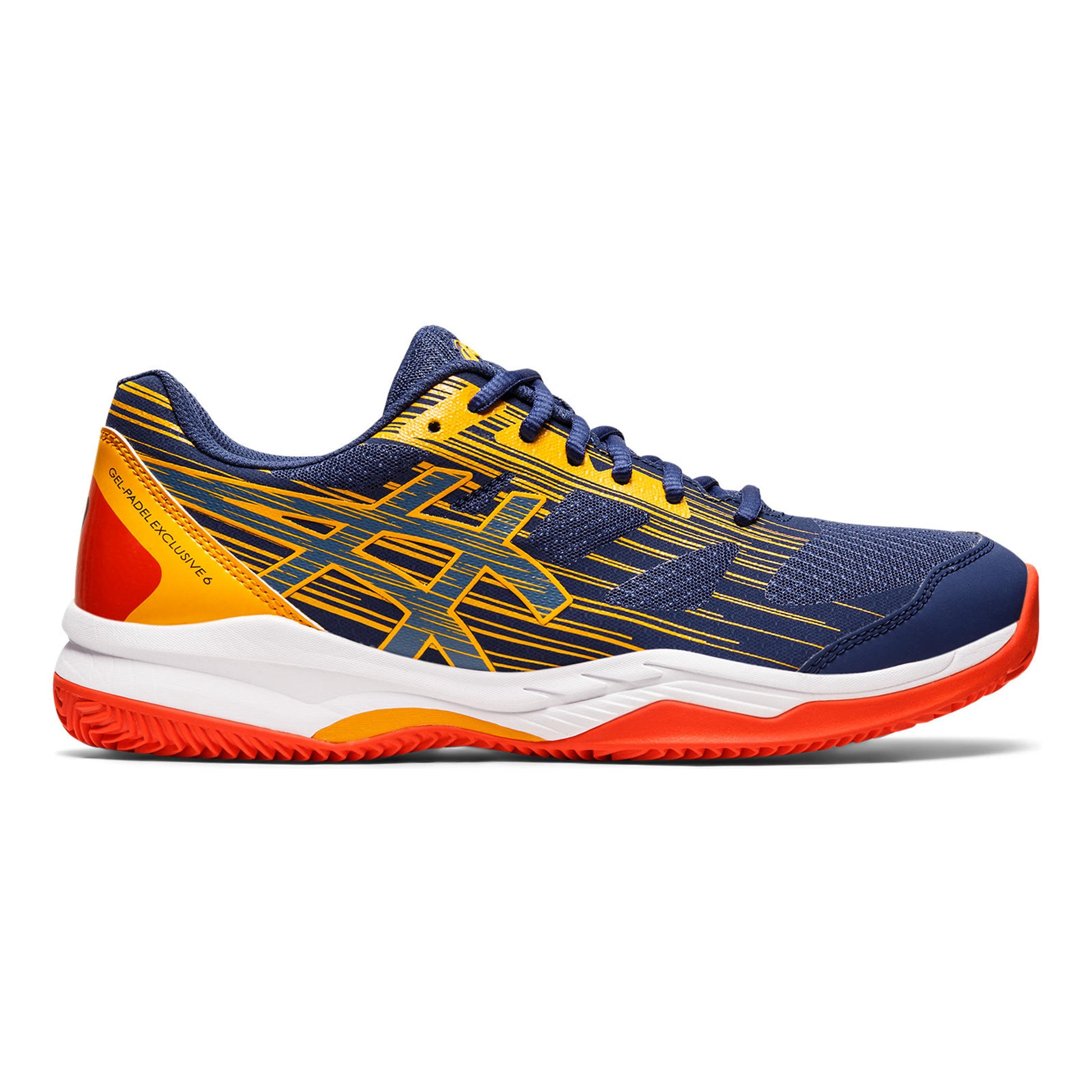 ASICS Gel-Padel Exclusive 6 PADL Scarpa da padel Uomini - blu scuro, giallo